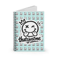 thatsjustme "OG" Crown Smiley Spiral Notebook - Light Blue