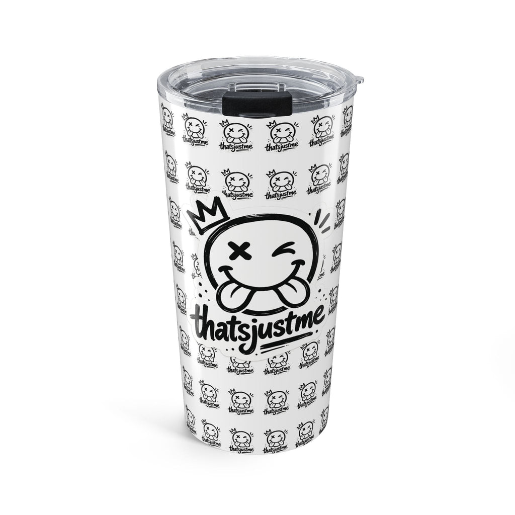thatsjustme "OG" Crown Smiley 20oz Stainless Tumbler - White