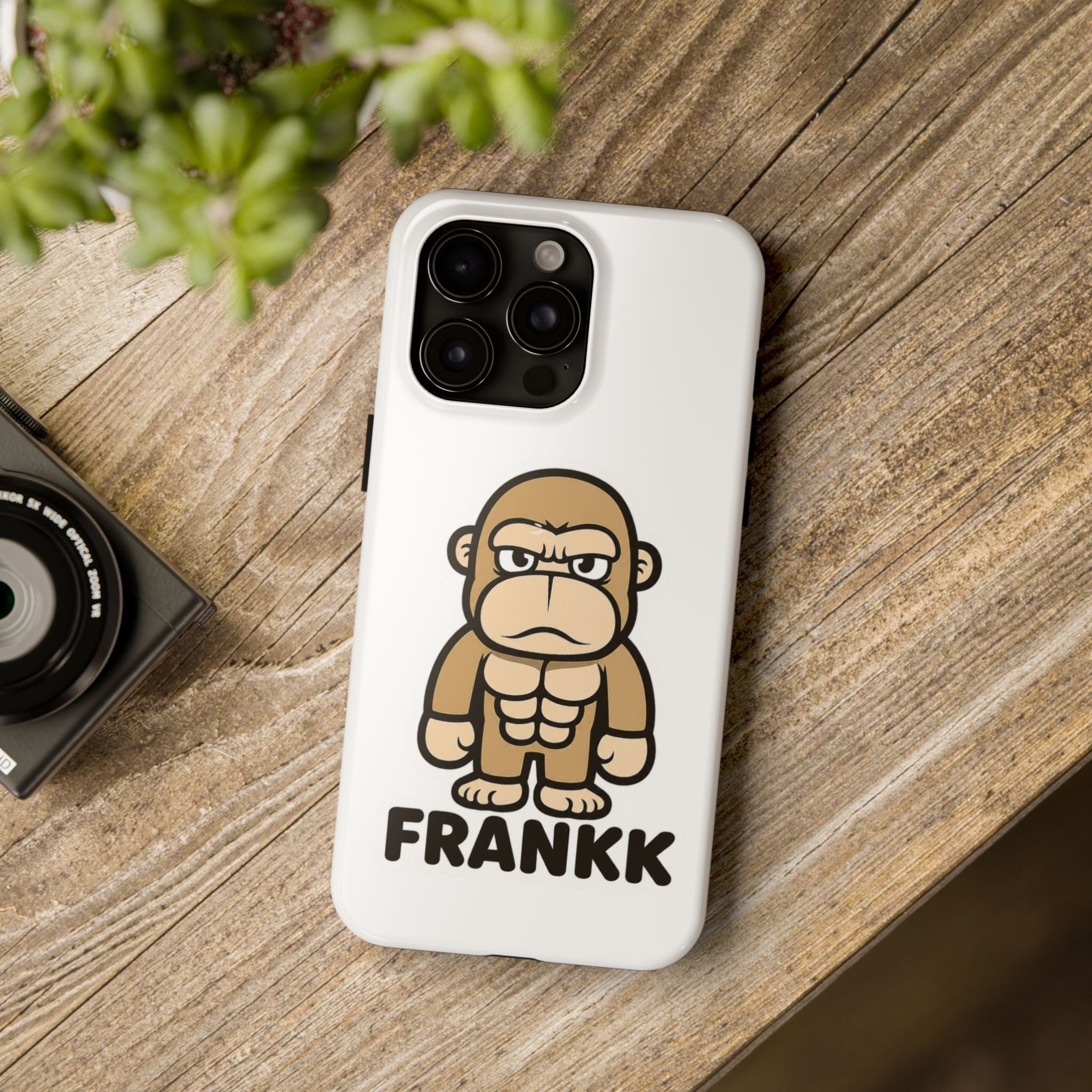 FRANKK The Ape "Essentials" Tough Phone Case - White