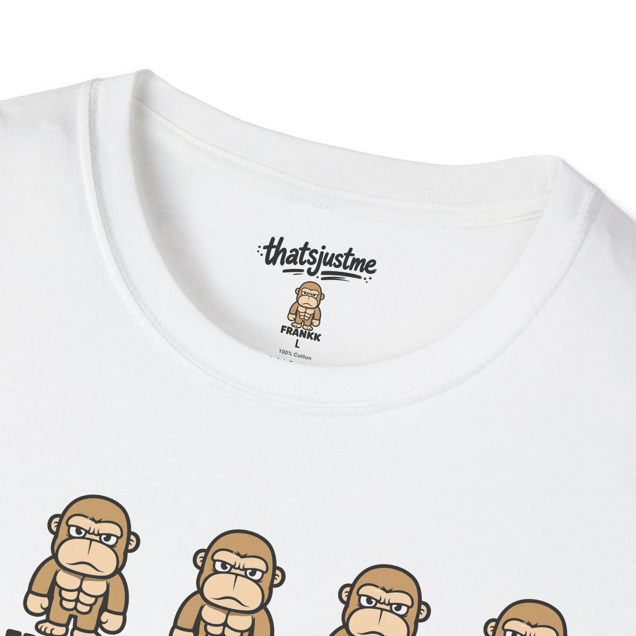 FRANKK The Ape Repeated "Essentials" Graphic Tee - Unisex T-Shirt