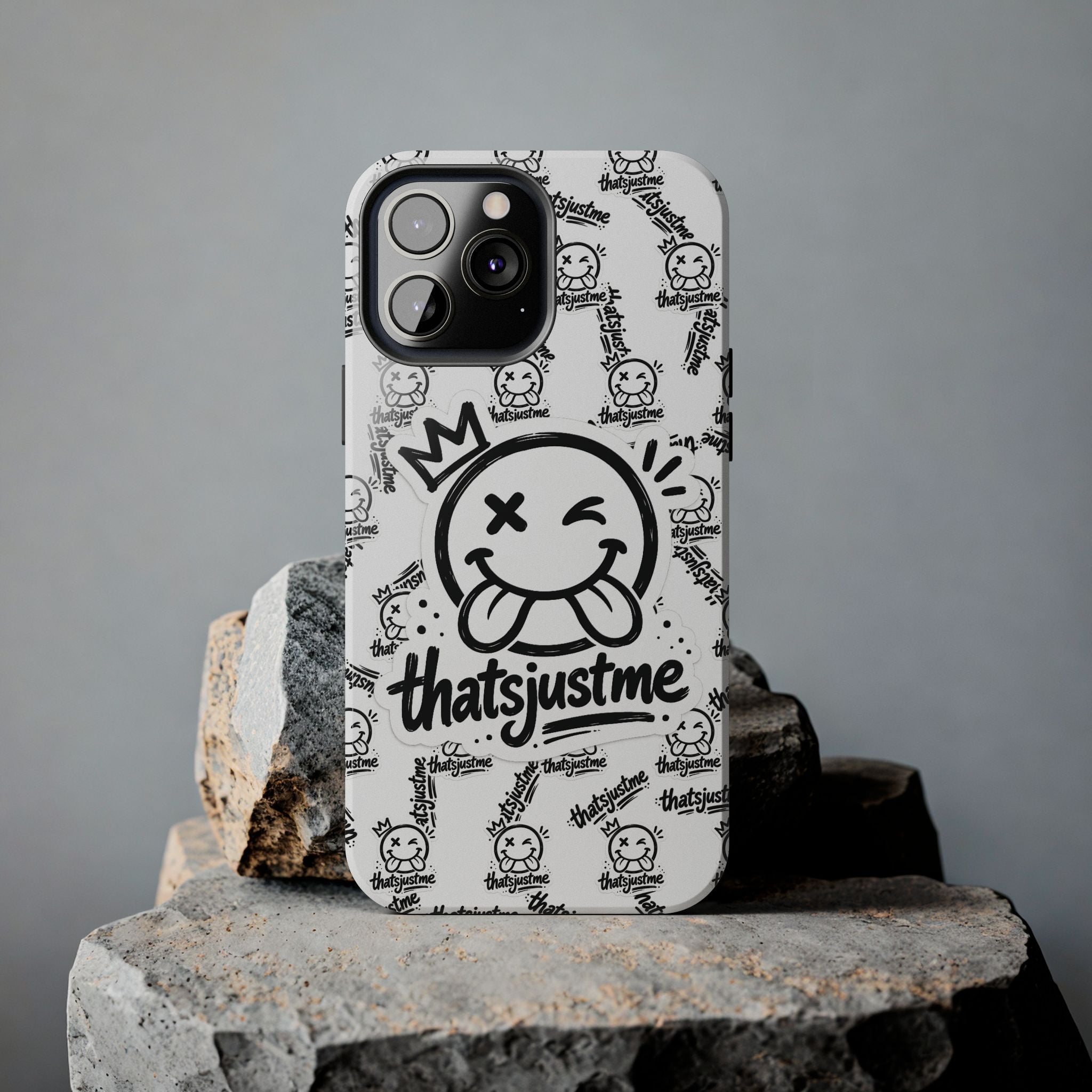 thatsjustme "Overload" Tough Phone Case - White
