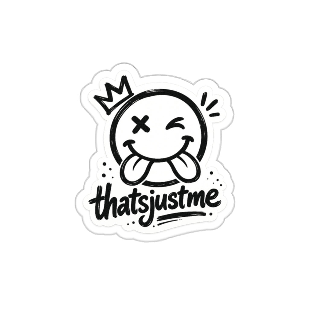 thatsjustme "OG" Crown Smiley - Die Cut Sticker