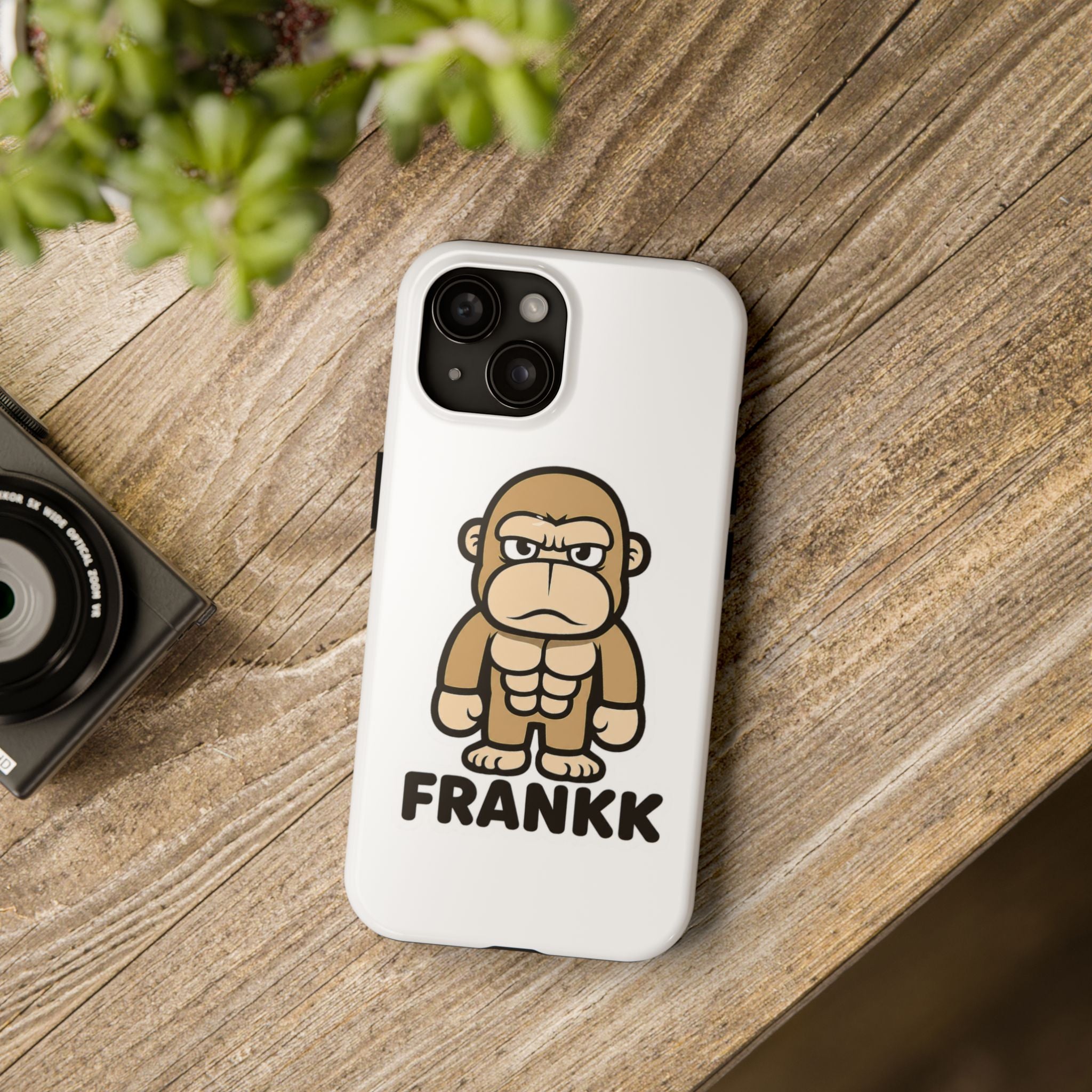 FRANKK The Ape "Essentials" Tough Phone Case - White