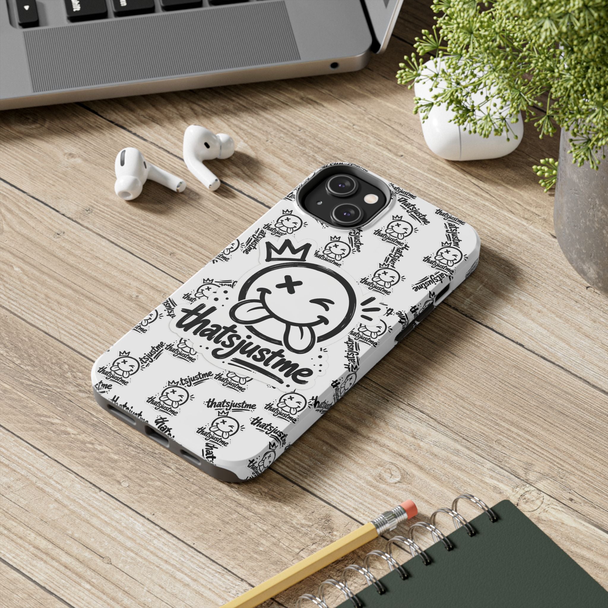 thatsjustme "Overload" Tough Phone Case - White