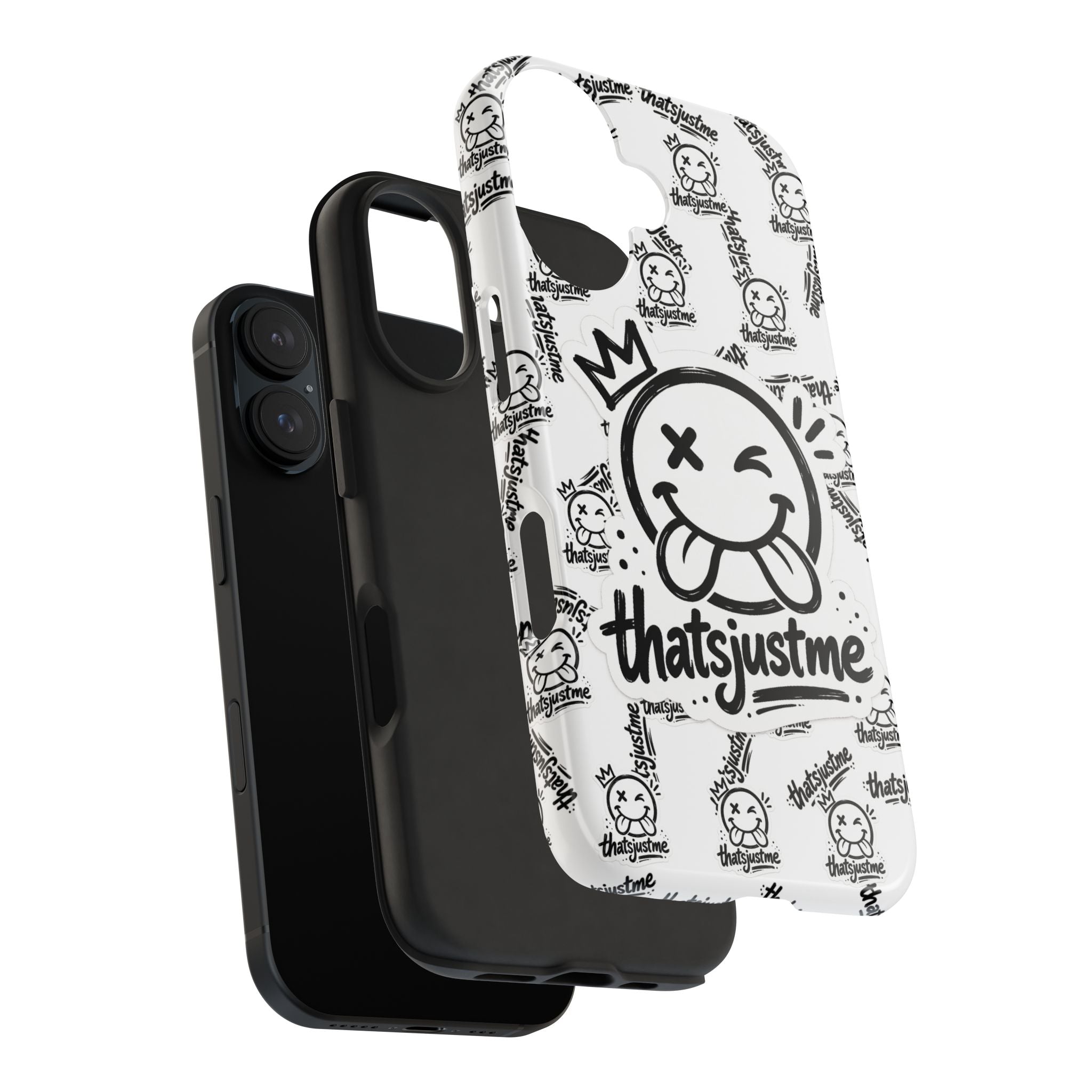 thatsjustme "Overload" Tough Phone Case - White