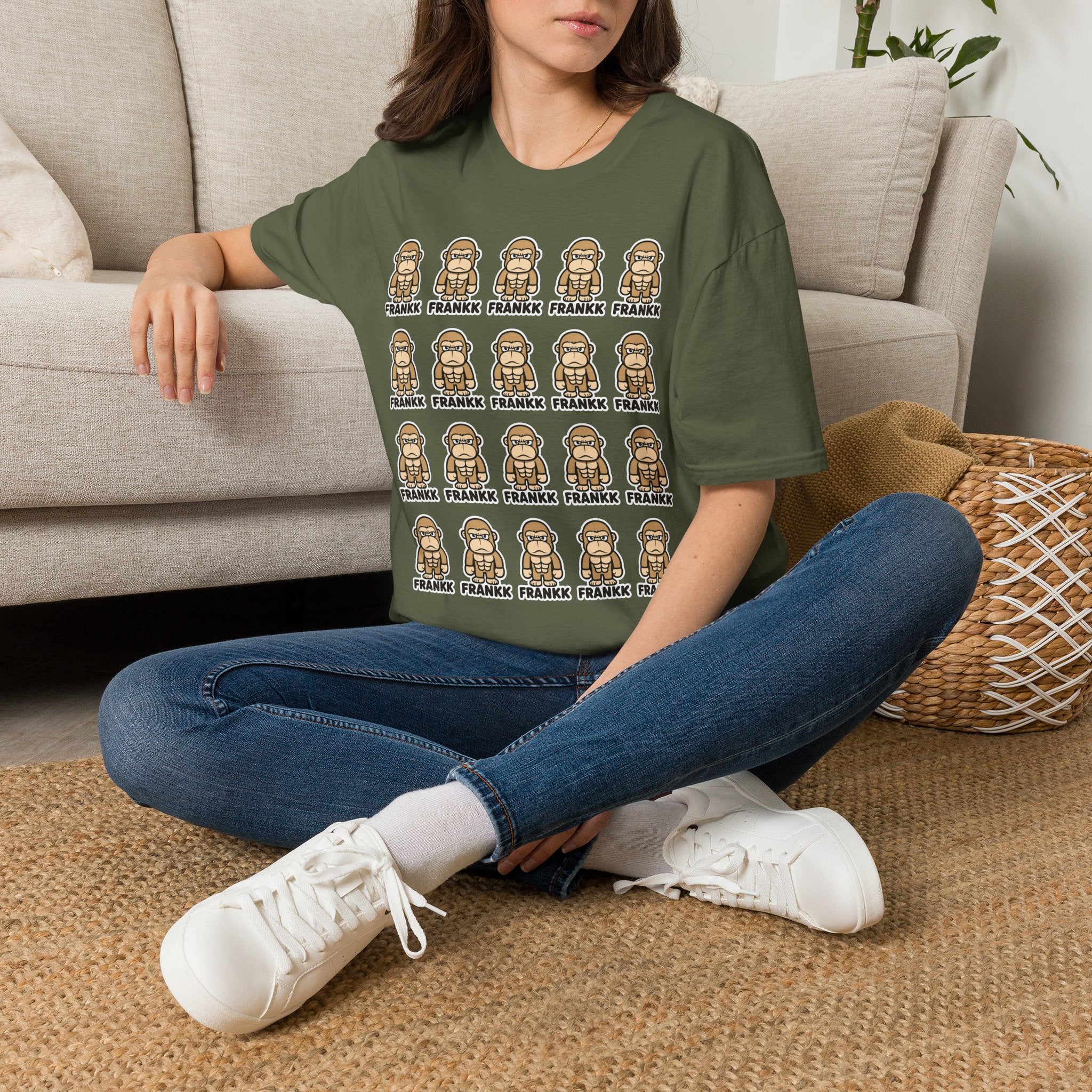 FRANKK The Ape Repeated "Essentials" Graphic Tee - Unisex T-Shirt