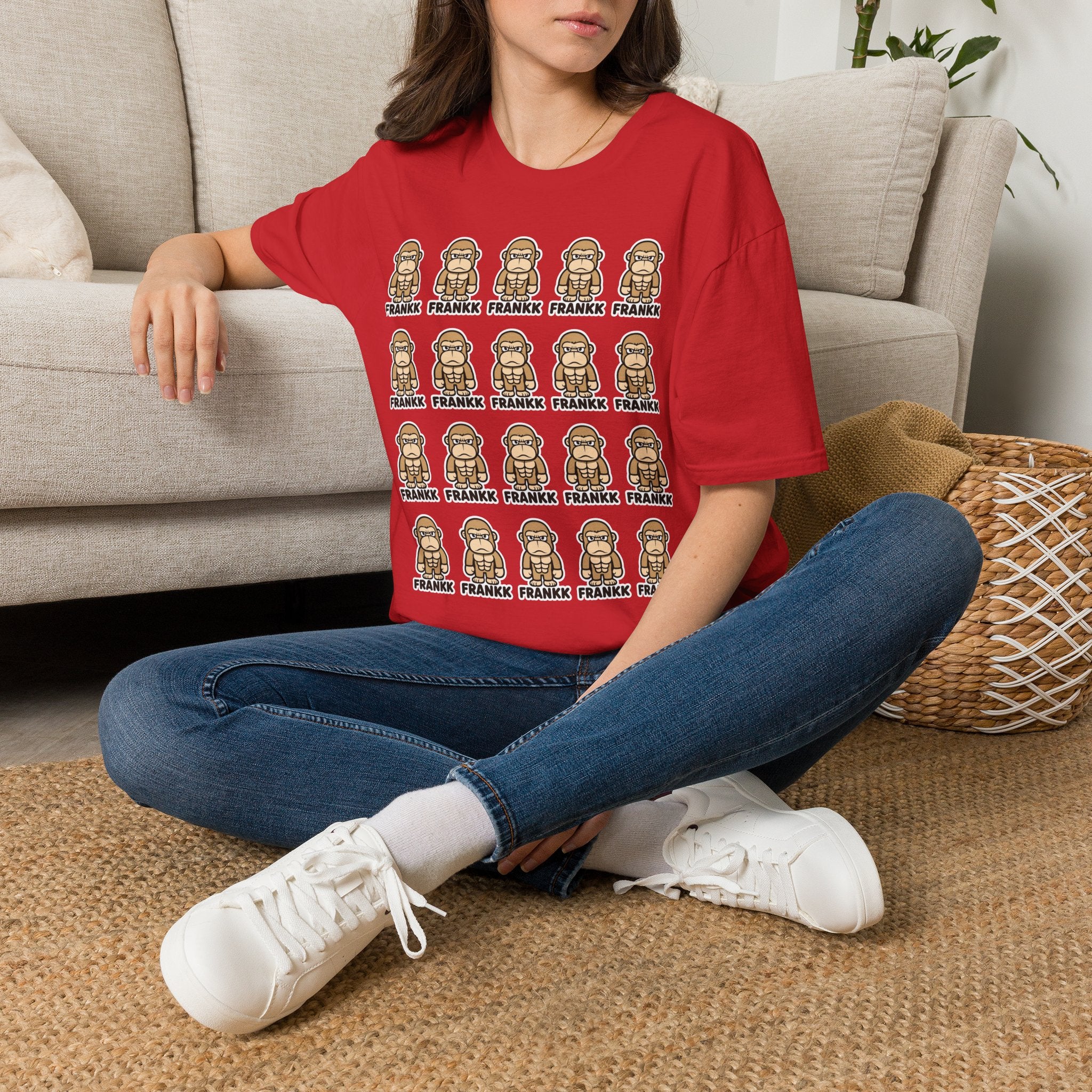 FRANKK The Ape Repeated "Essentials" Graphic Tee - Unisex T-Shirt