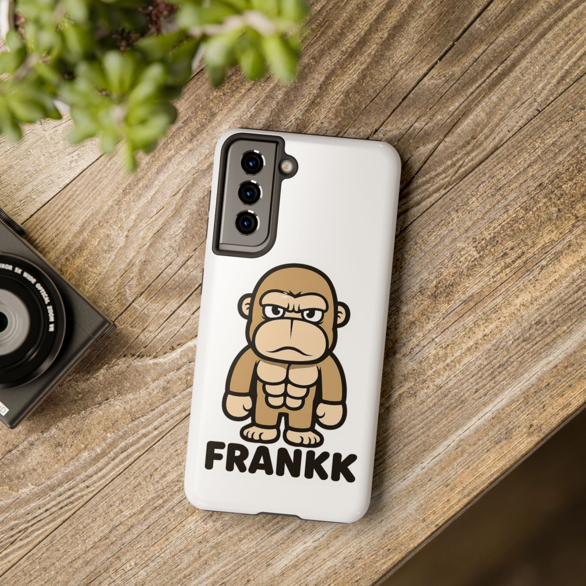 FRANKK The Ape "Essentials" Tough Phone Case - White