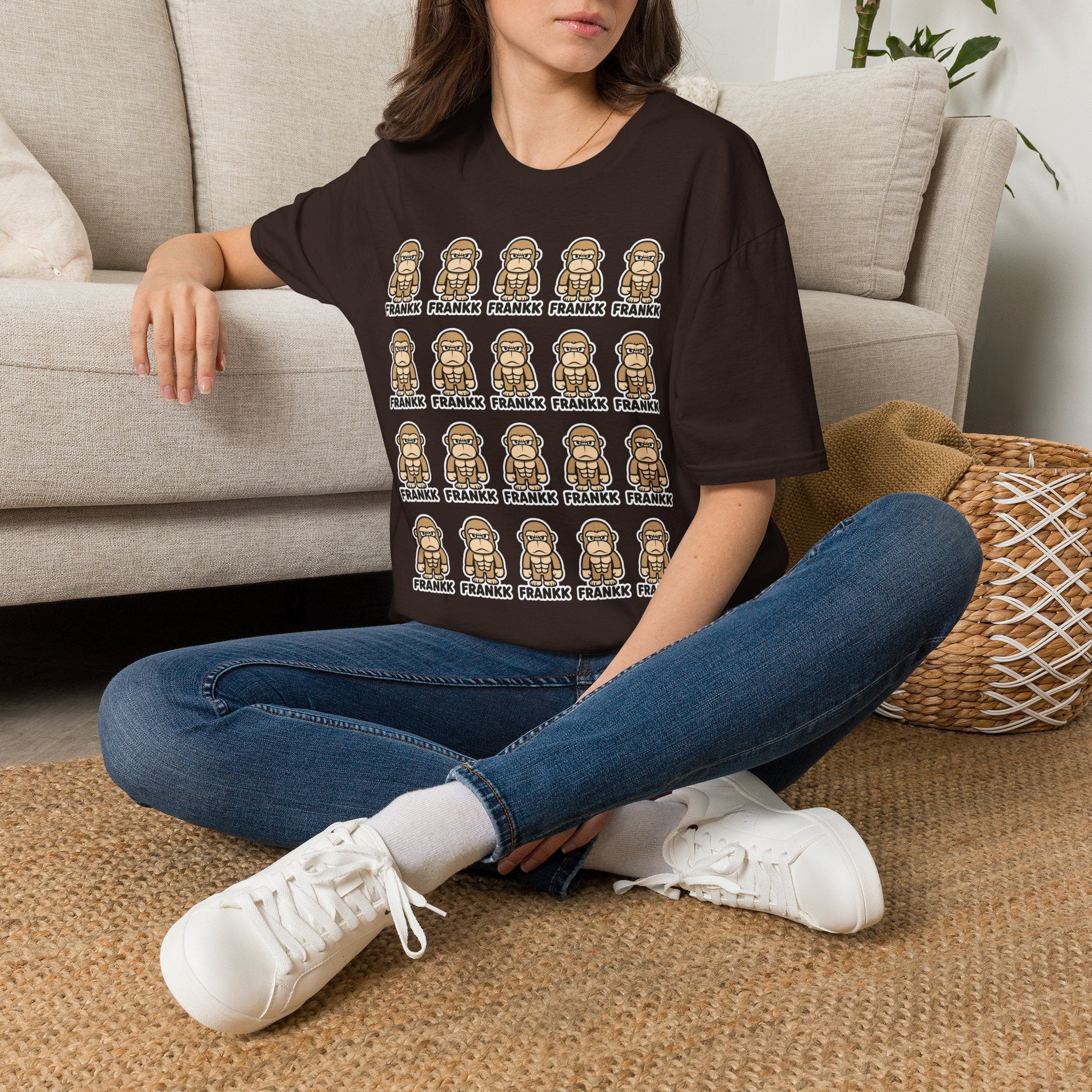 FRANKK The Ape Repeated "Essentials" Graphic Tee - Unisex T-Shirt