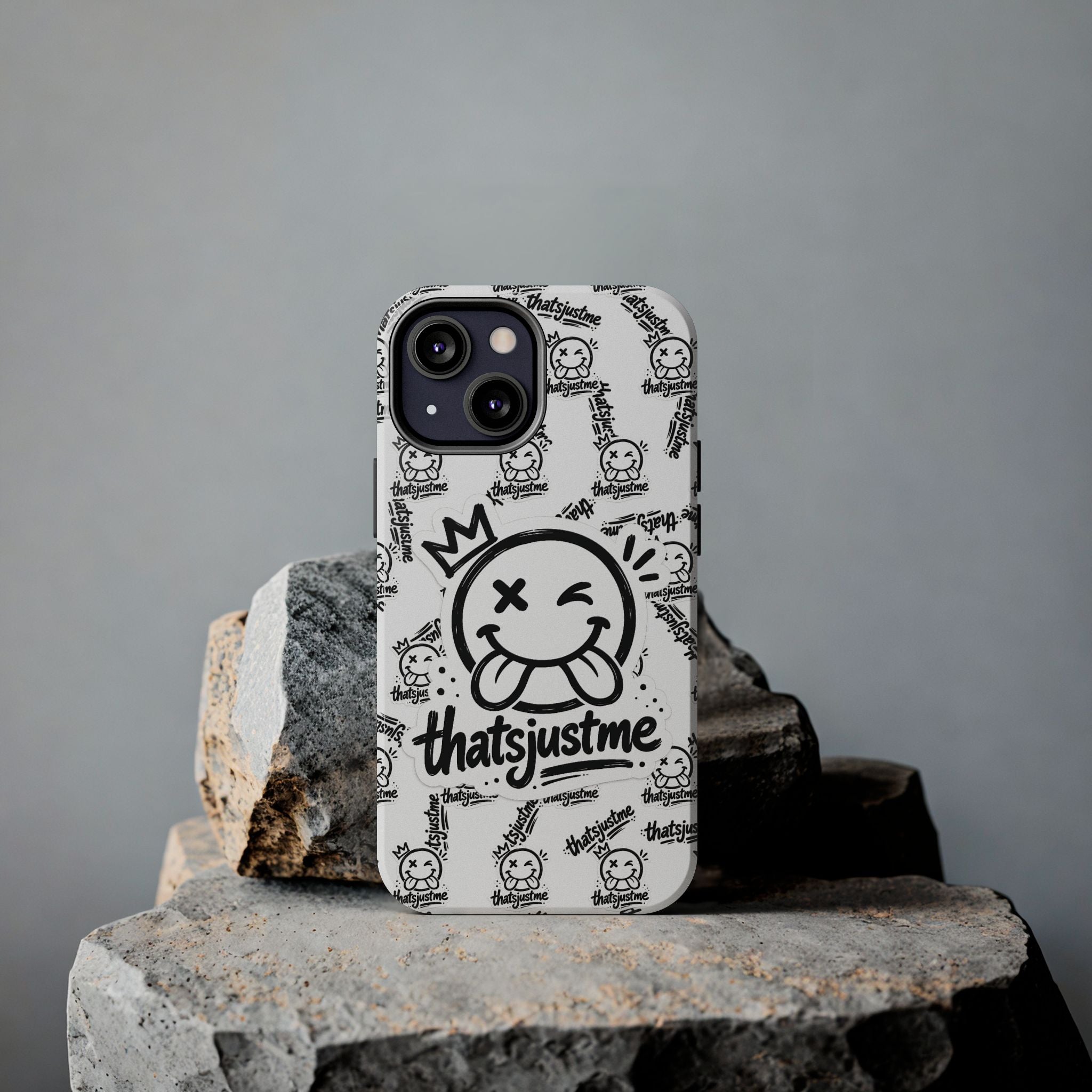 thatsjustme "Overload" Tough Phone Case - White