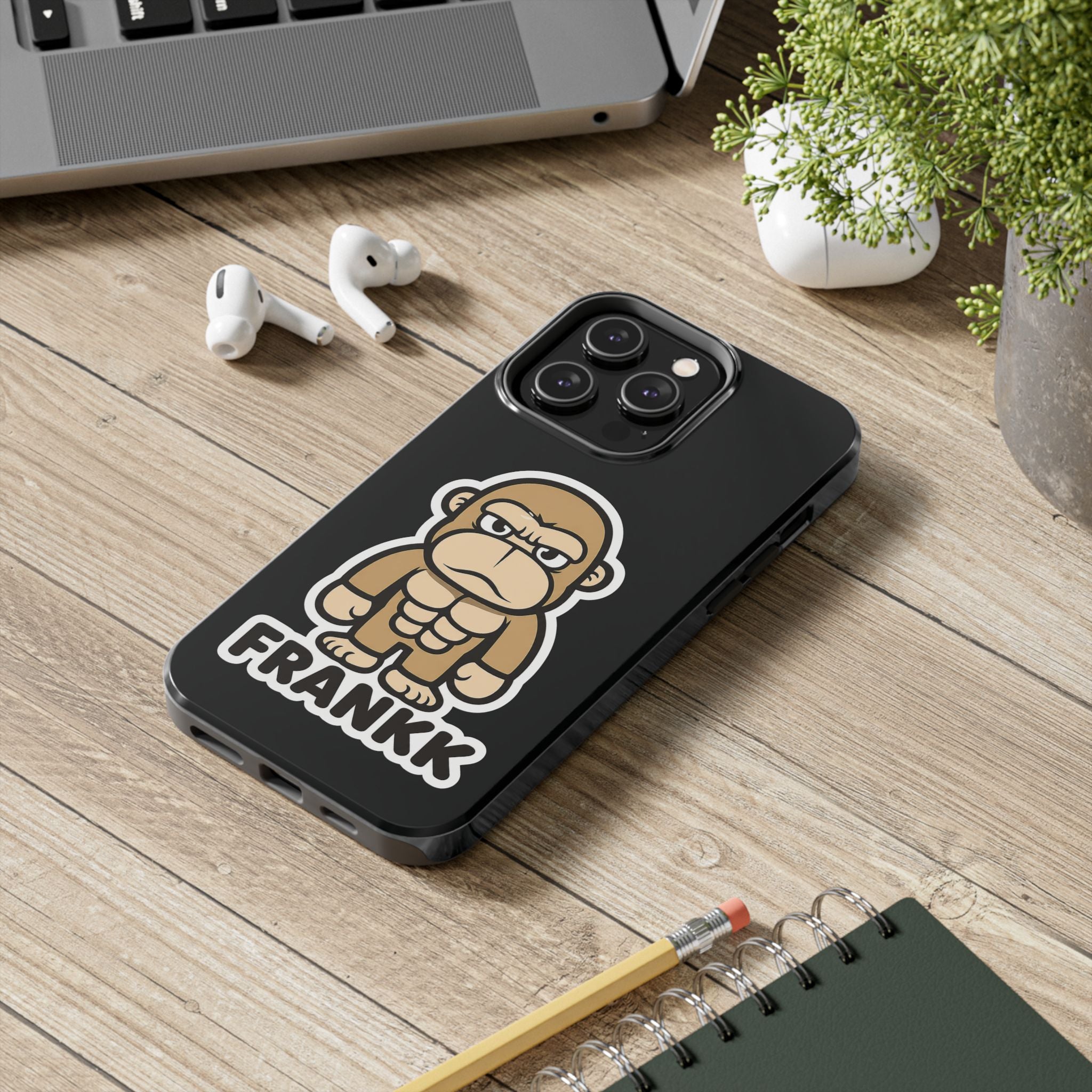 FRANKK The Ape "Essentials" Tough Phone Case - Black