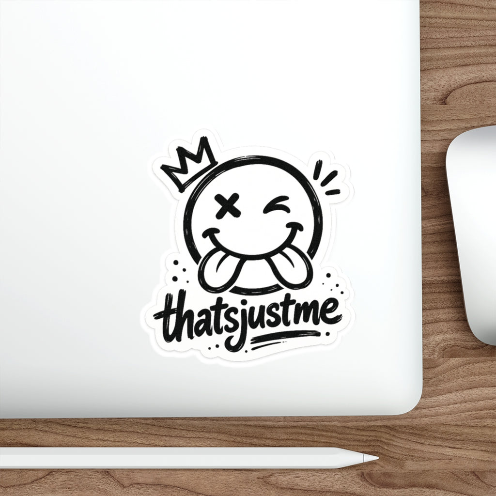 thatsjustme "OG" Crown Smiley - Die Cut Sticker