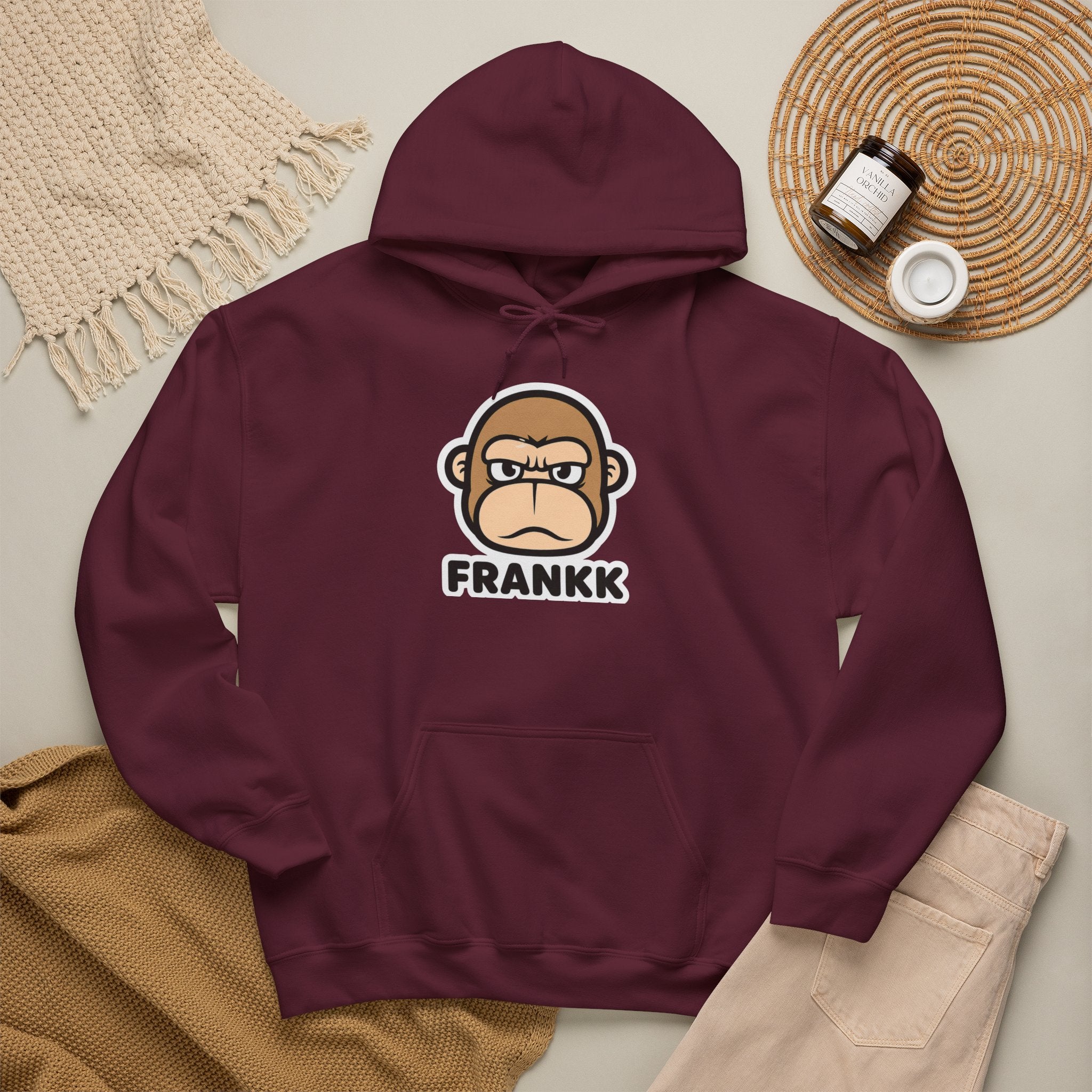 FRANKK The Ape "Essentials" Hoodie –  Unisex Sweatshirt
