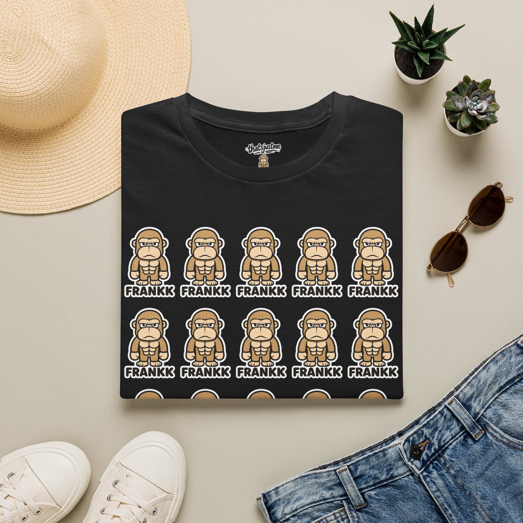 FRANKK The Ape Repeated "Essentials" Graphic Tee - Unisex T-Shirt