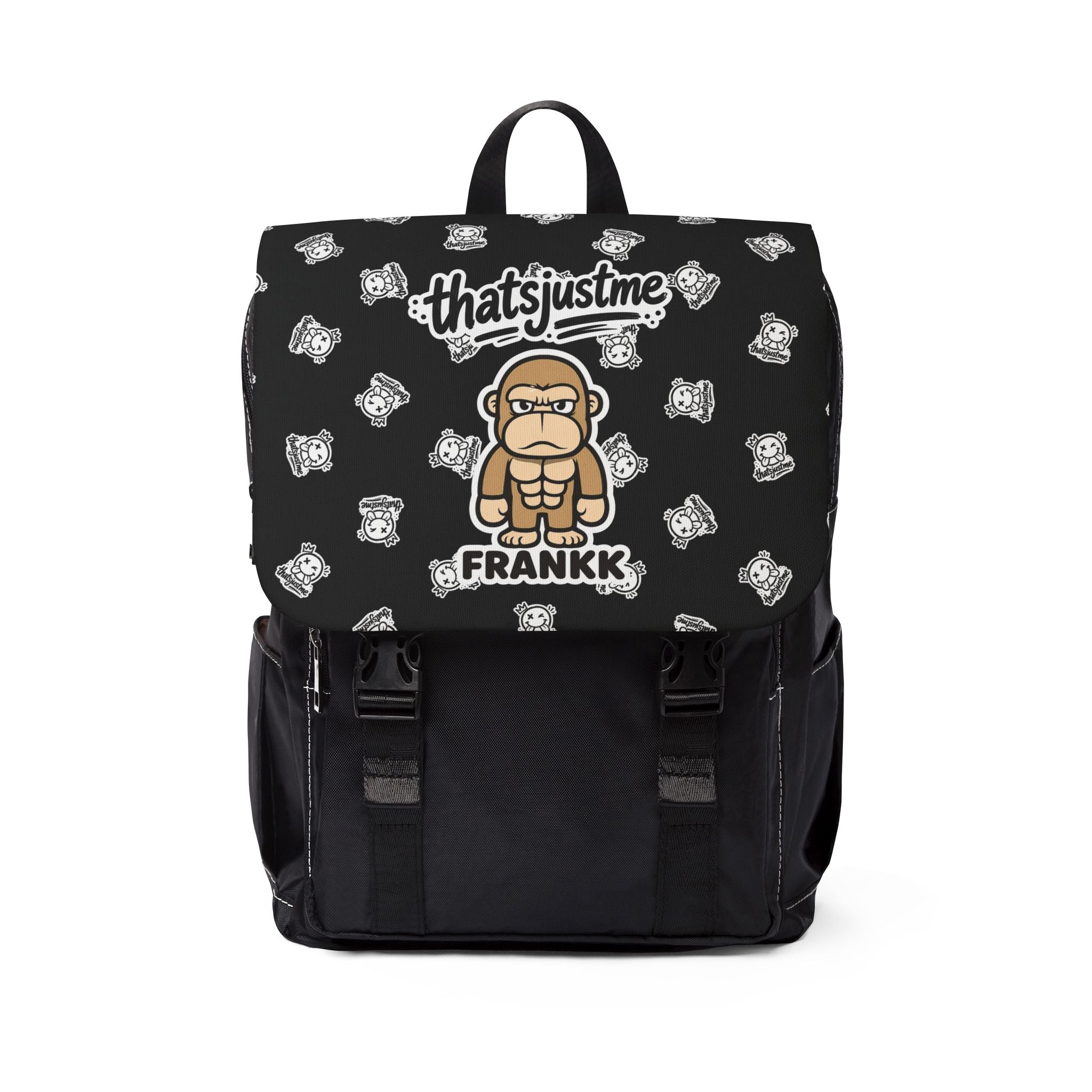 "Limited Edition" thatsjustme & FRANKK The Ape "OG" Backpack — Casual Shoulder Daypack