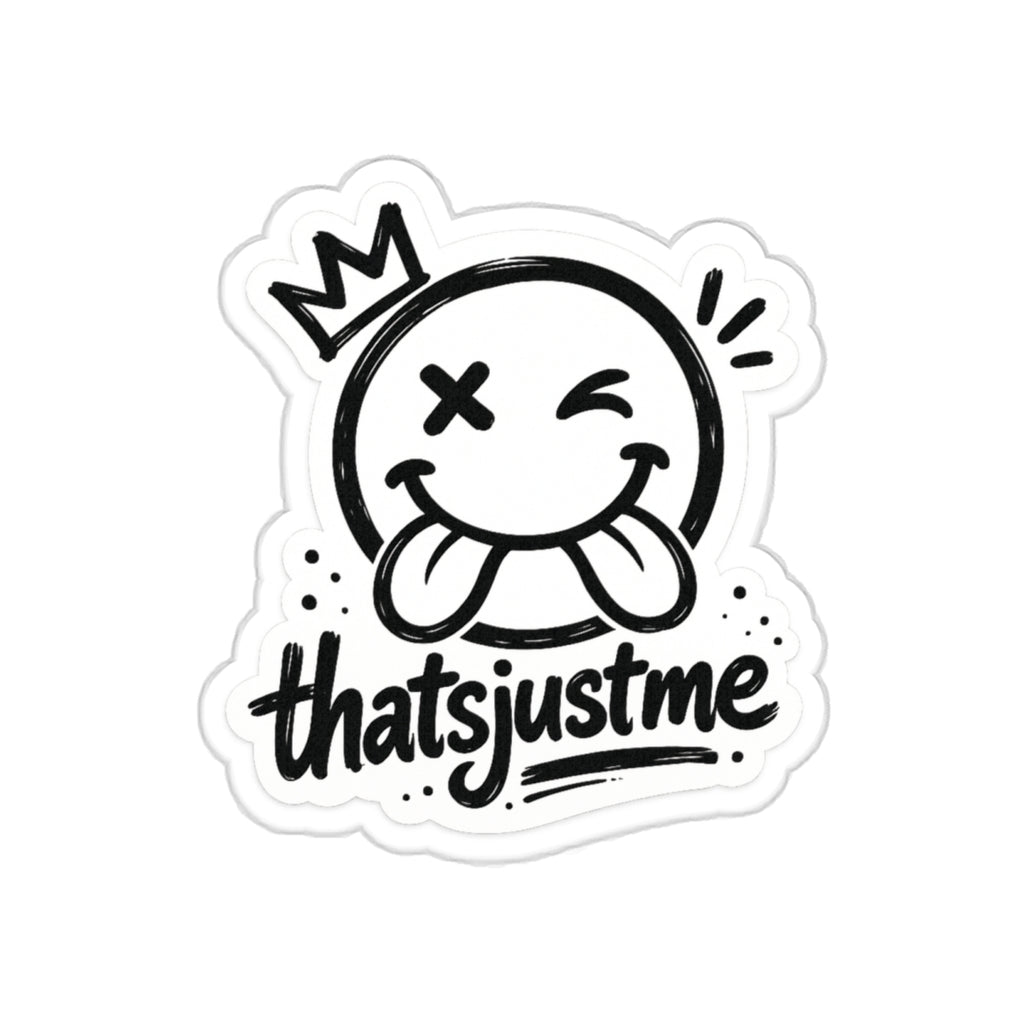 thatsjustme "OG" Crown Smiley - Die Cut Sticker