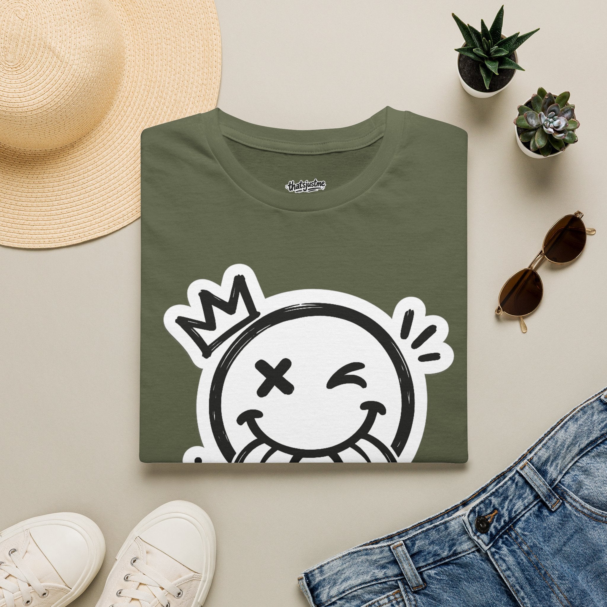 thatsjustme "OG" Crown Smiley Graphic Tee - Unisex T-Shirt