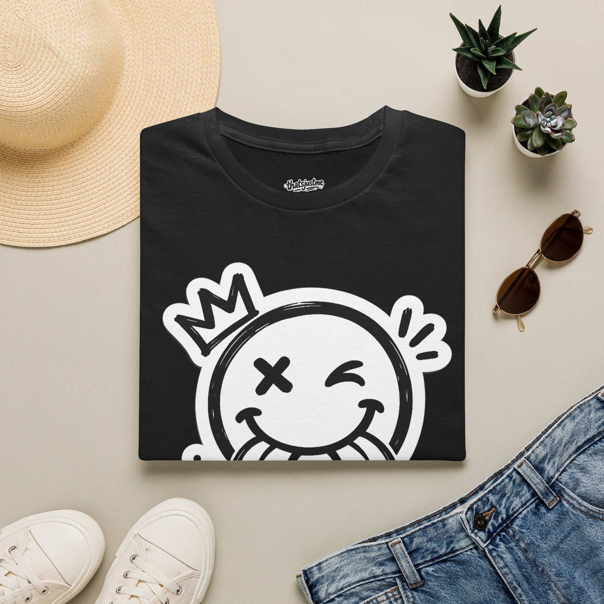 thatsjustme "OG" Crown Smiley Graphic Tee - Unisex T-Shirt