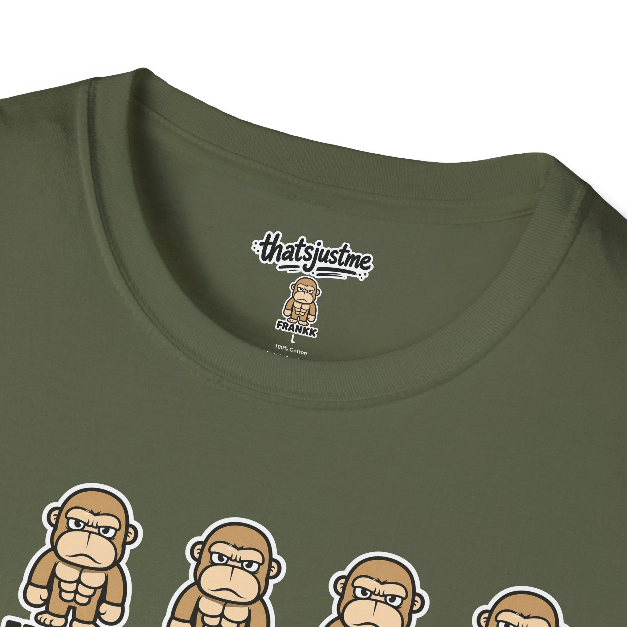 FRANKK The Ape Repeated "Essentials" Graphic Tee - Unisex T-Shirt