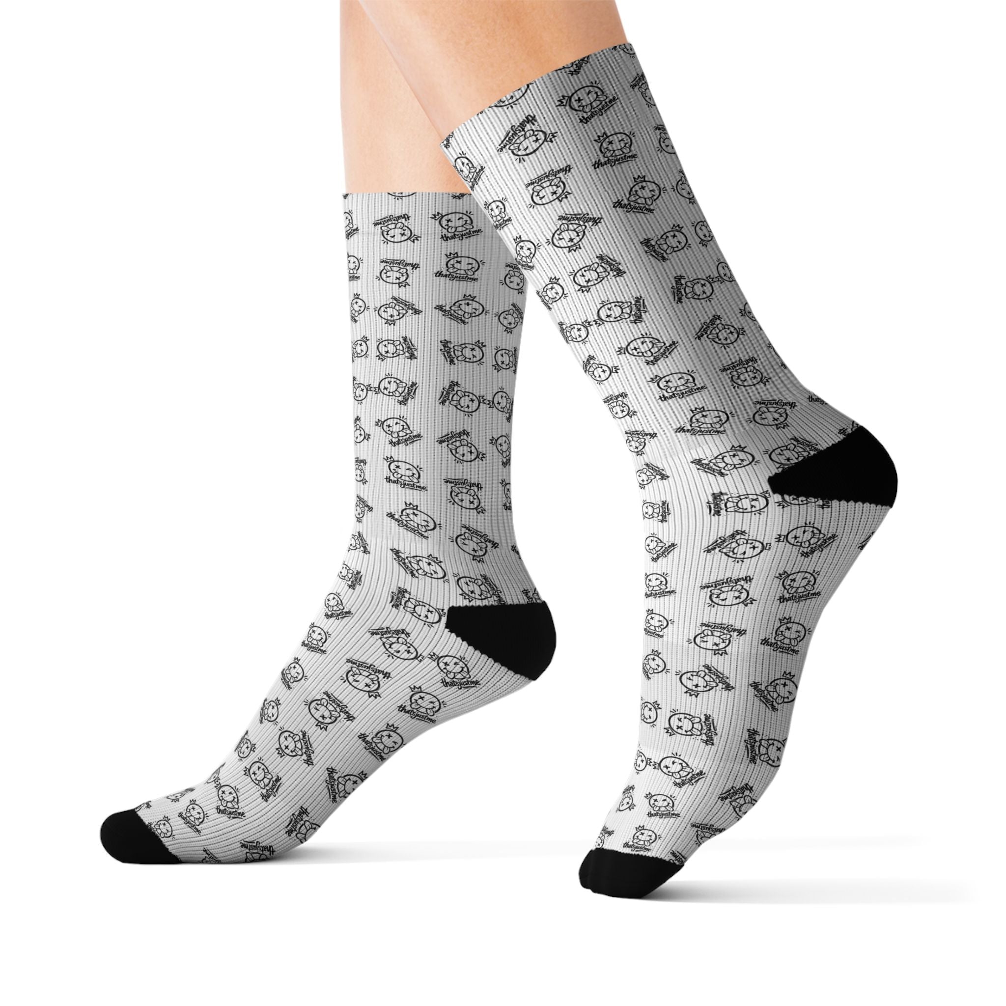 thatsjustme "OG" Crown Smiley Patterned Socks