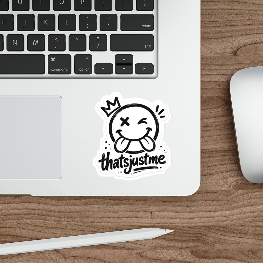 thatsjustme "OG" Crown Smiley - Die Cut Sticker