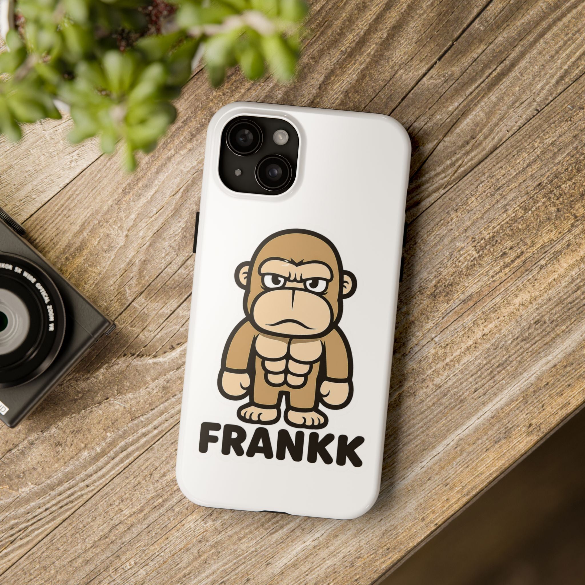 FRANKK The Ape "Essentials" Tough Phone Case - White