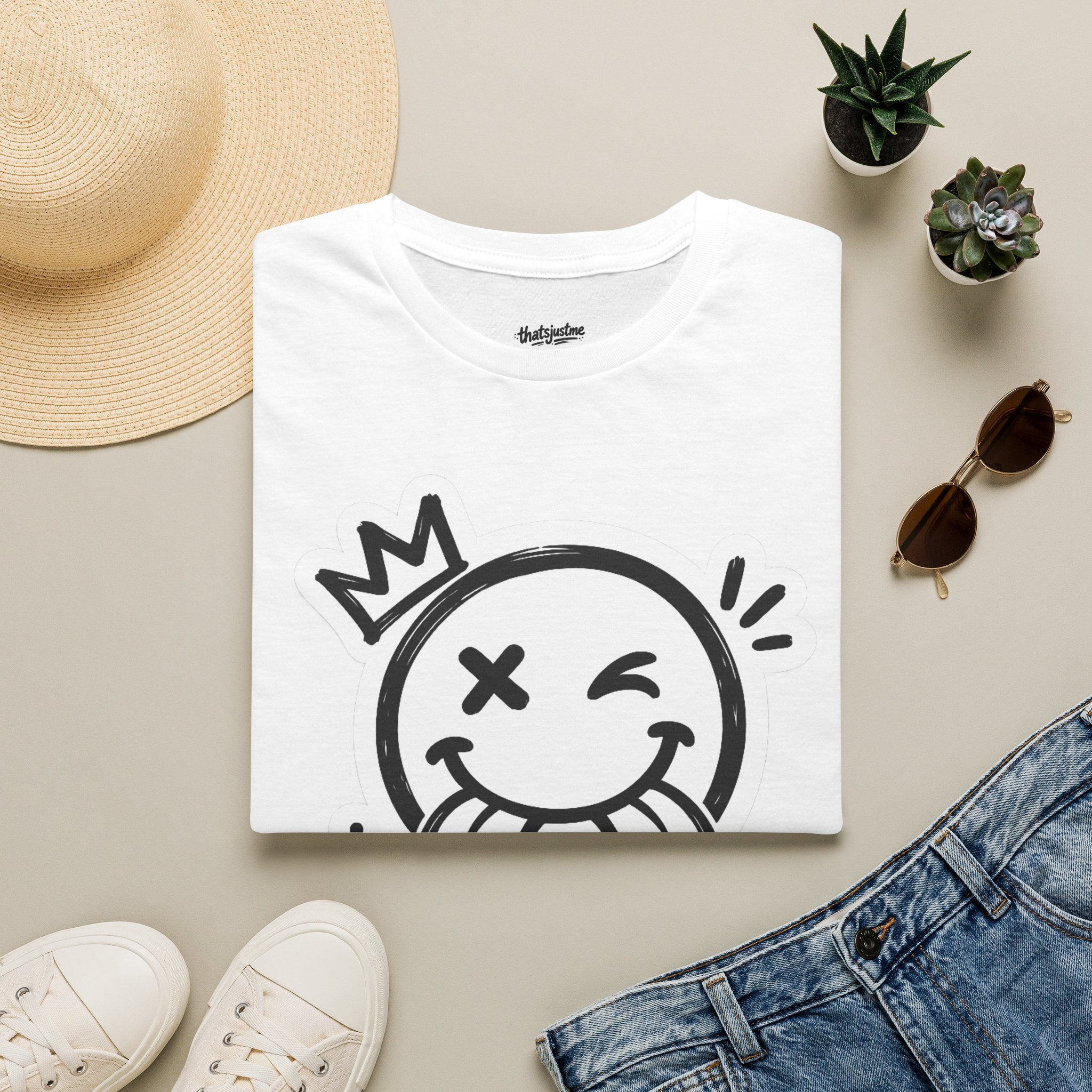 thatsjustme "OG" Crown Smiley Graphic Tee - Unisex T-Shirt