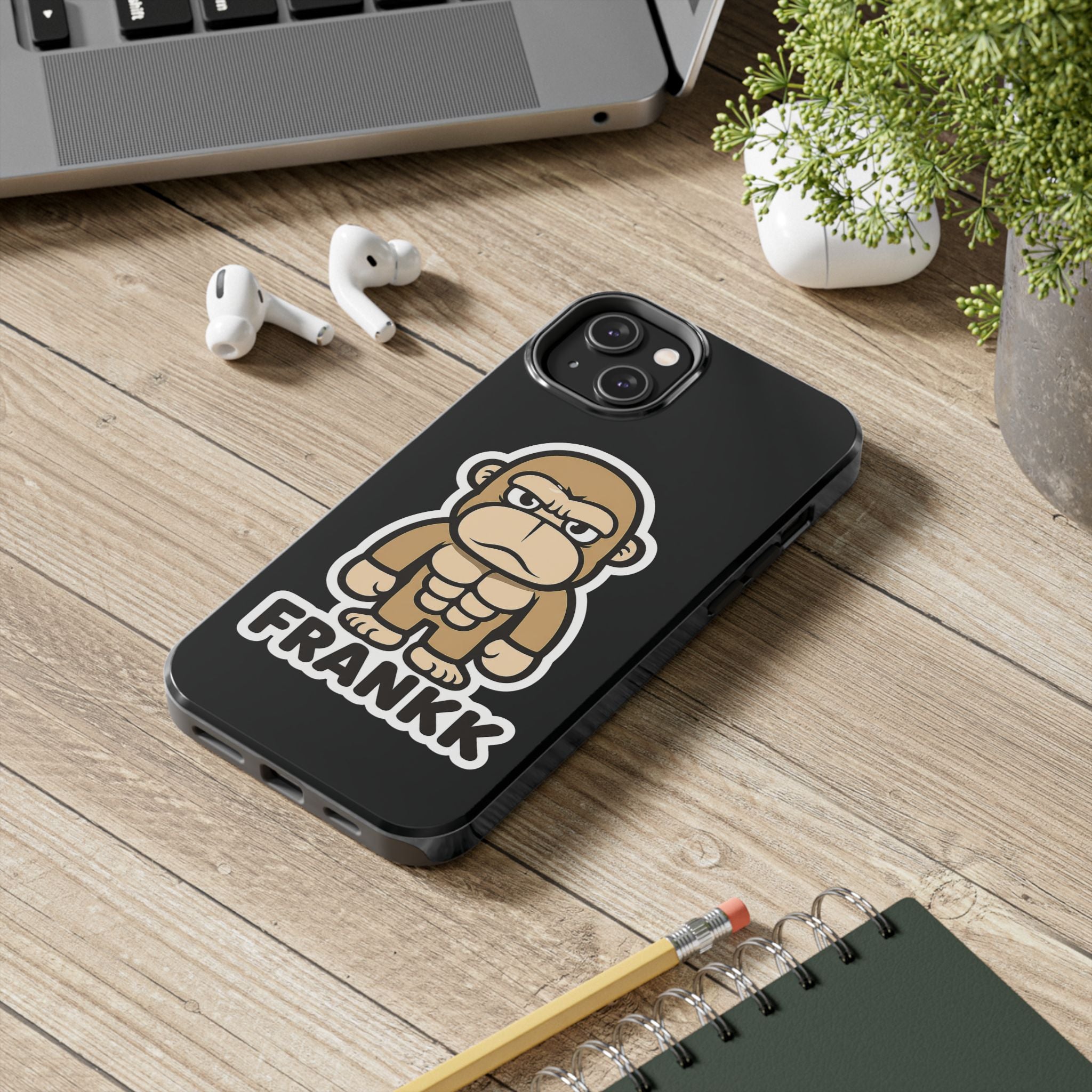 FRANKK The Ape "Essentials" Tough Phone Case - Black