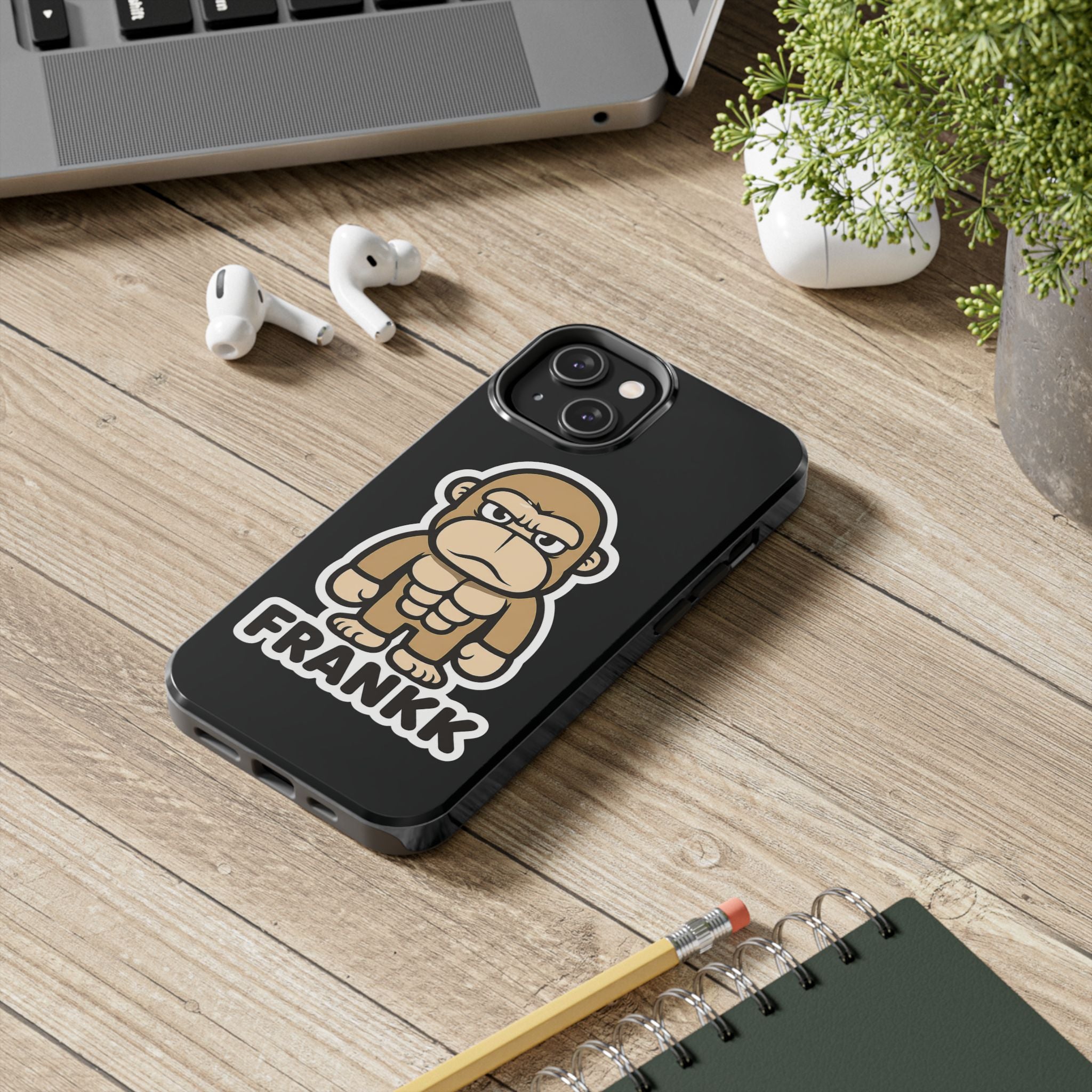 FRANKK The Ape "Essentials" Tough Phone Case - Black