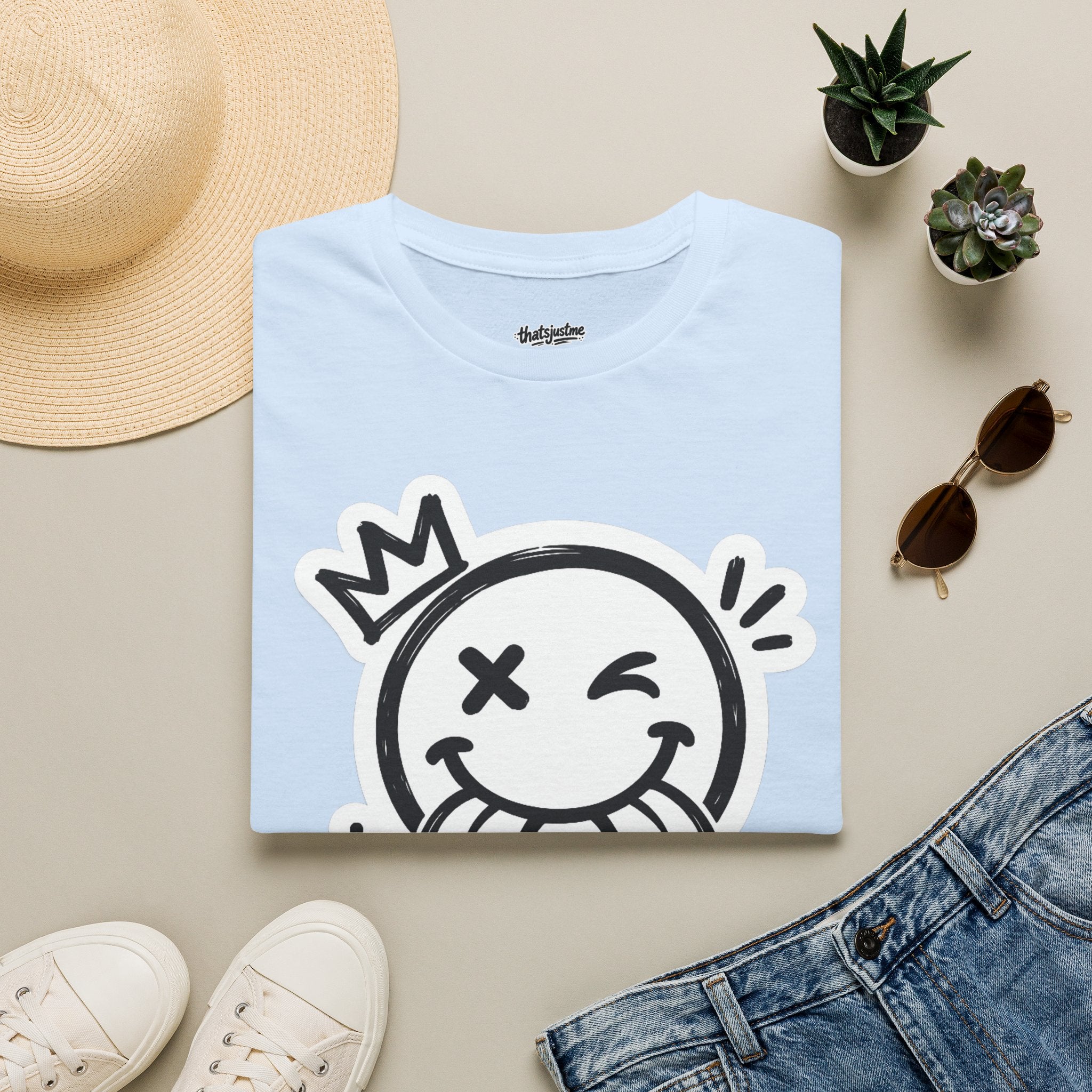 thatsjustme "OG" Crown Smiley Graphic Tee - Unisex T-Shirt