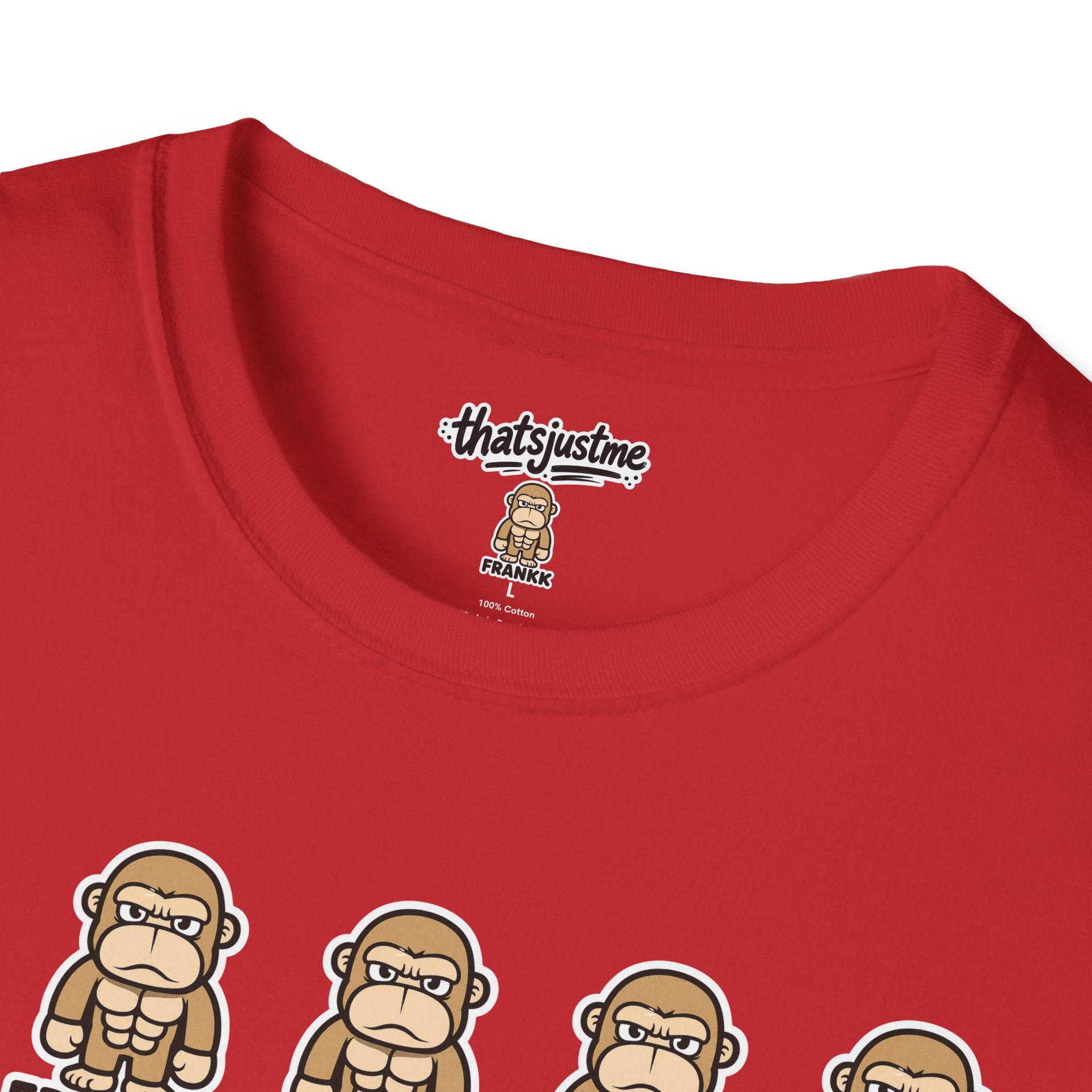 FRANKK The Ape Repeated "Essentials" Graphic Tee - Unisex T-Shirt