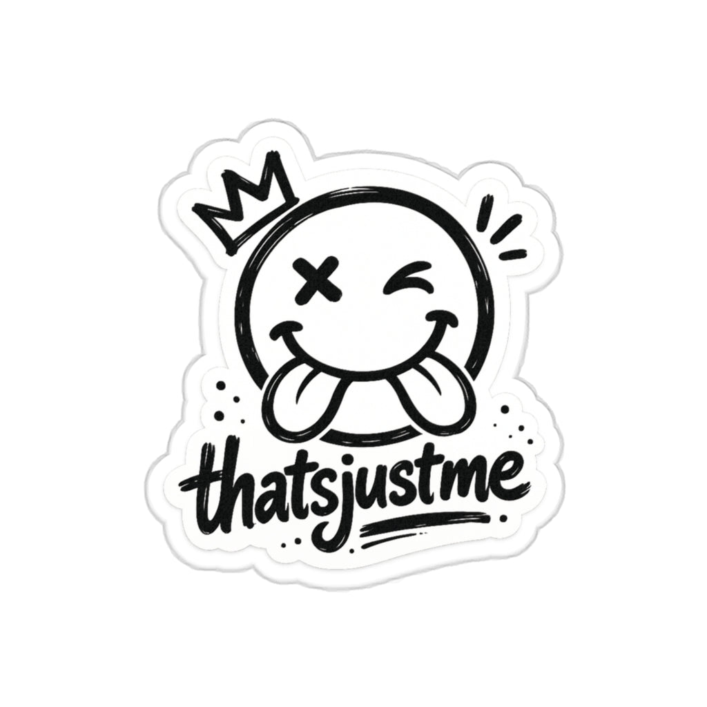 thatsjustme "OG" Crown Smiley - Die Cut Sticker