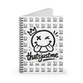 thatsjustme "OG" Crown Smiley Spiral Notebook - White
