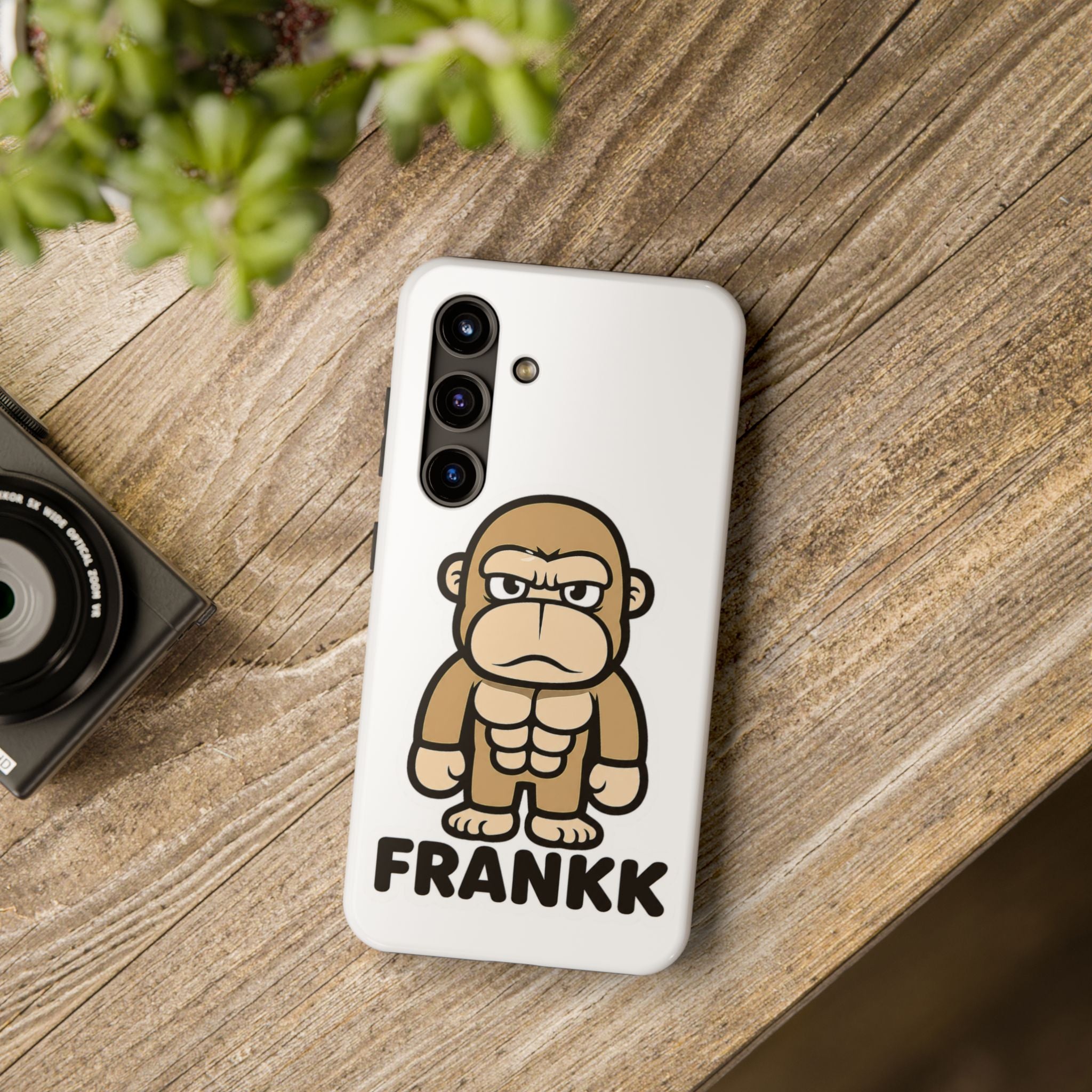 FRANKK The Ape "Essentials" Tough Phone Case - White