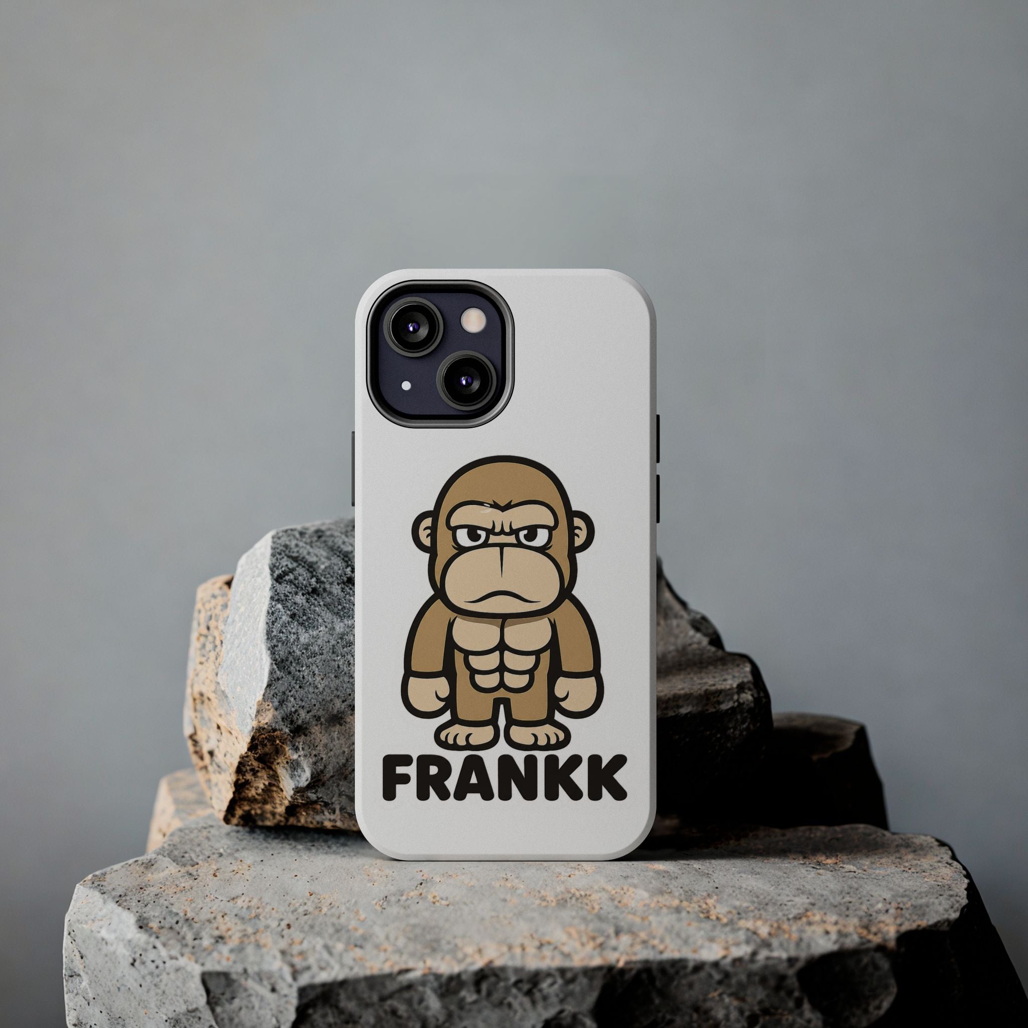 FRANKK The Ape "Essentials" Tough Phone Case - White