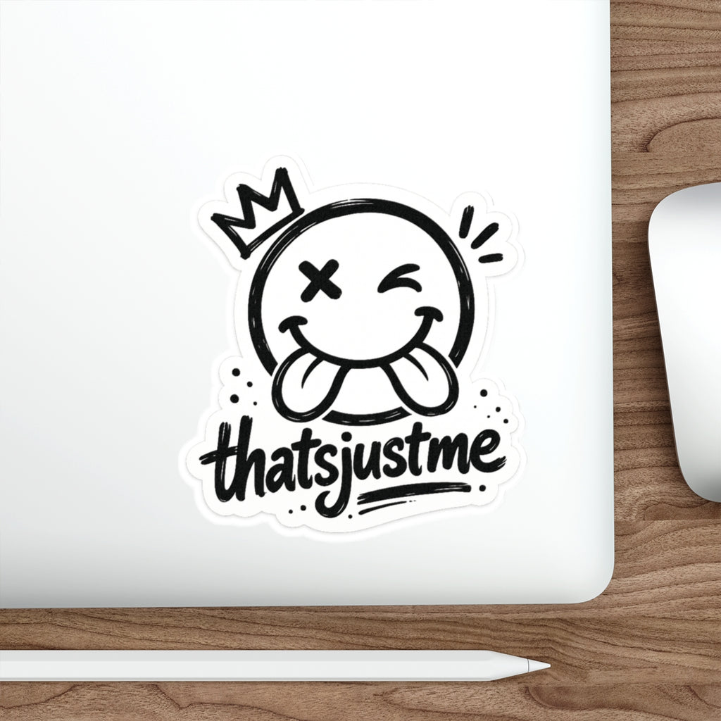 thatsjustme "OG" Crown Smiley - Die Cut Sticker