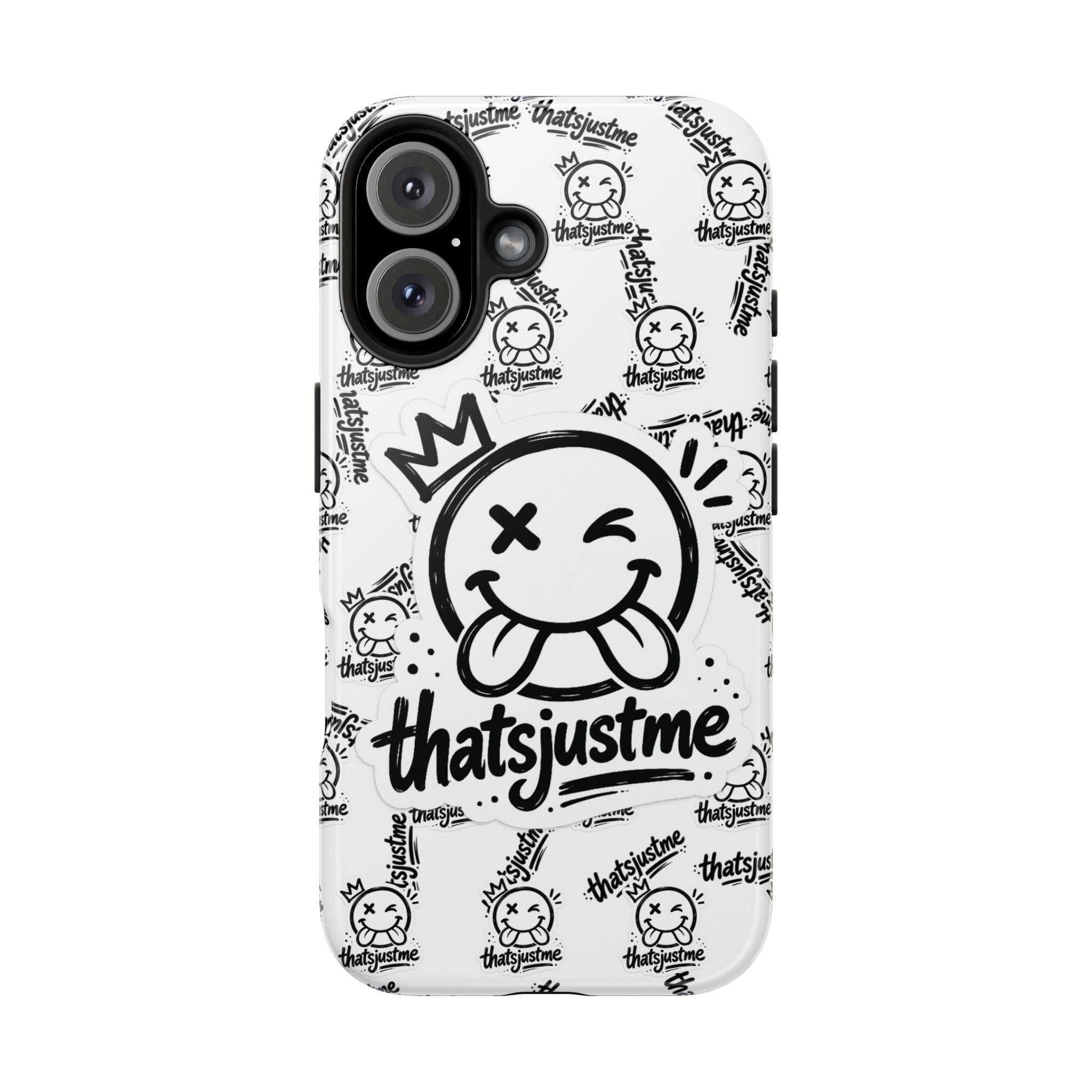 thatsjustme "Overload" Tough Phone Case - White