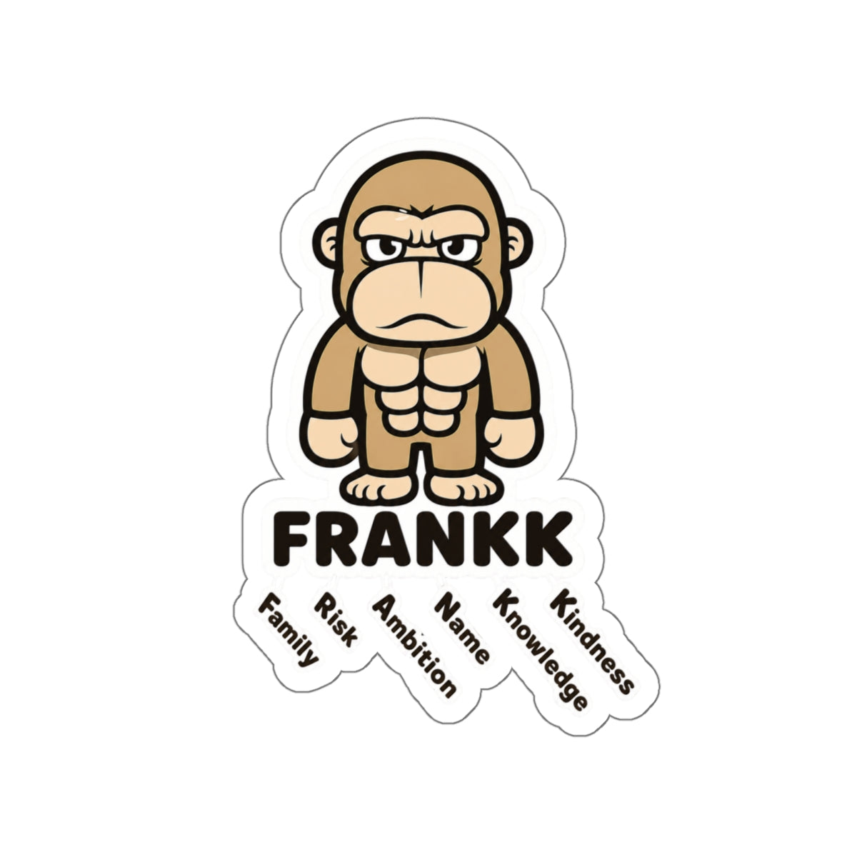 FRANKK The Ape "Acronym" - Die-Cut Sticker