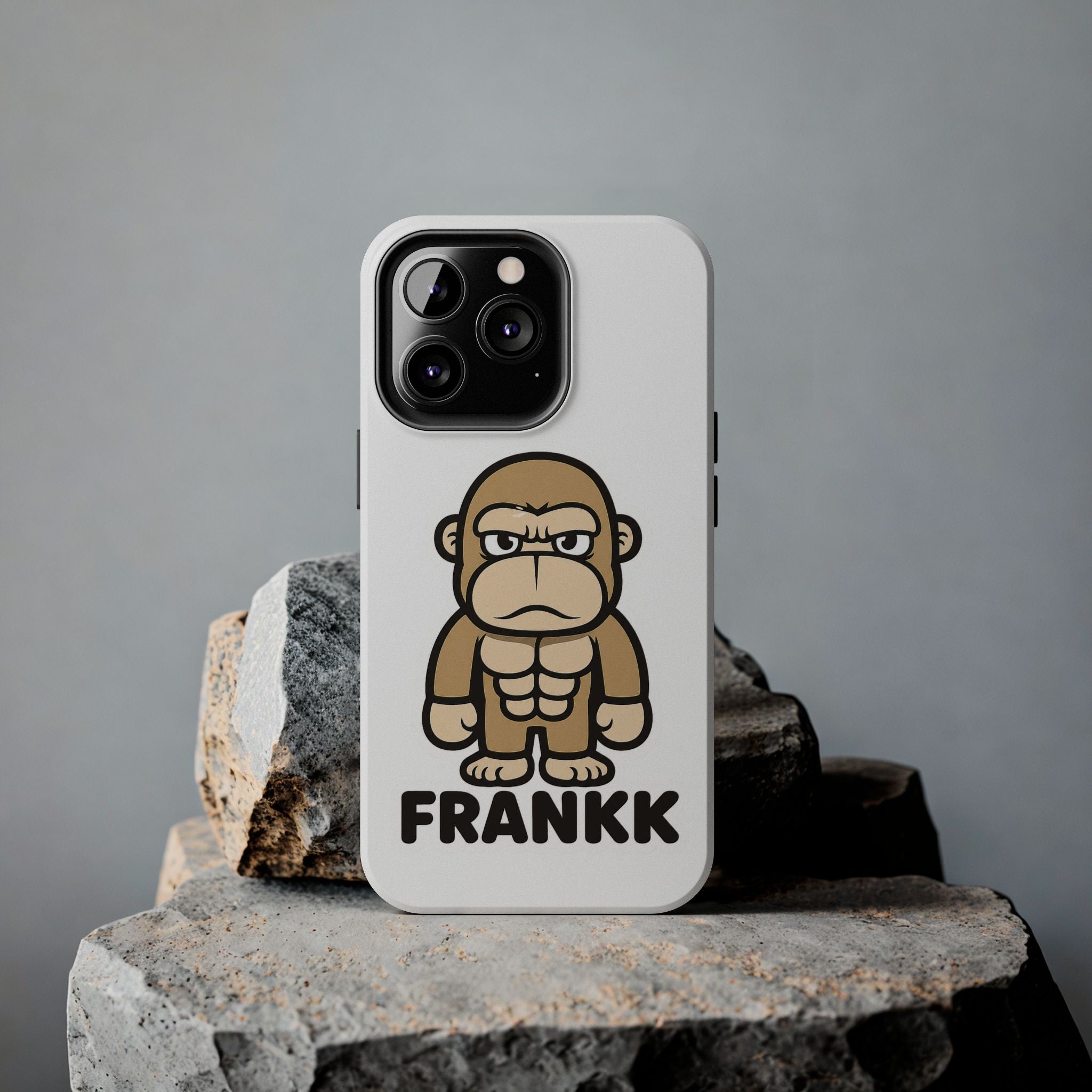 FRANKK The Ape "Essentials" Tough Phone Case - White