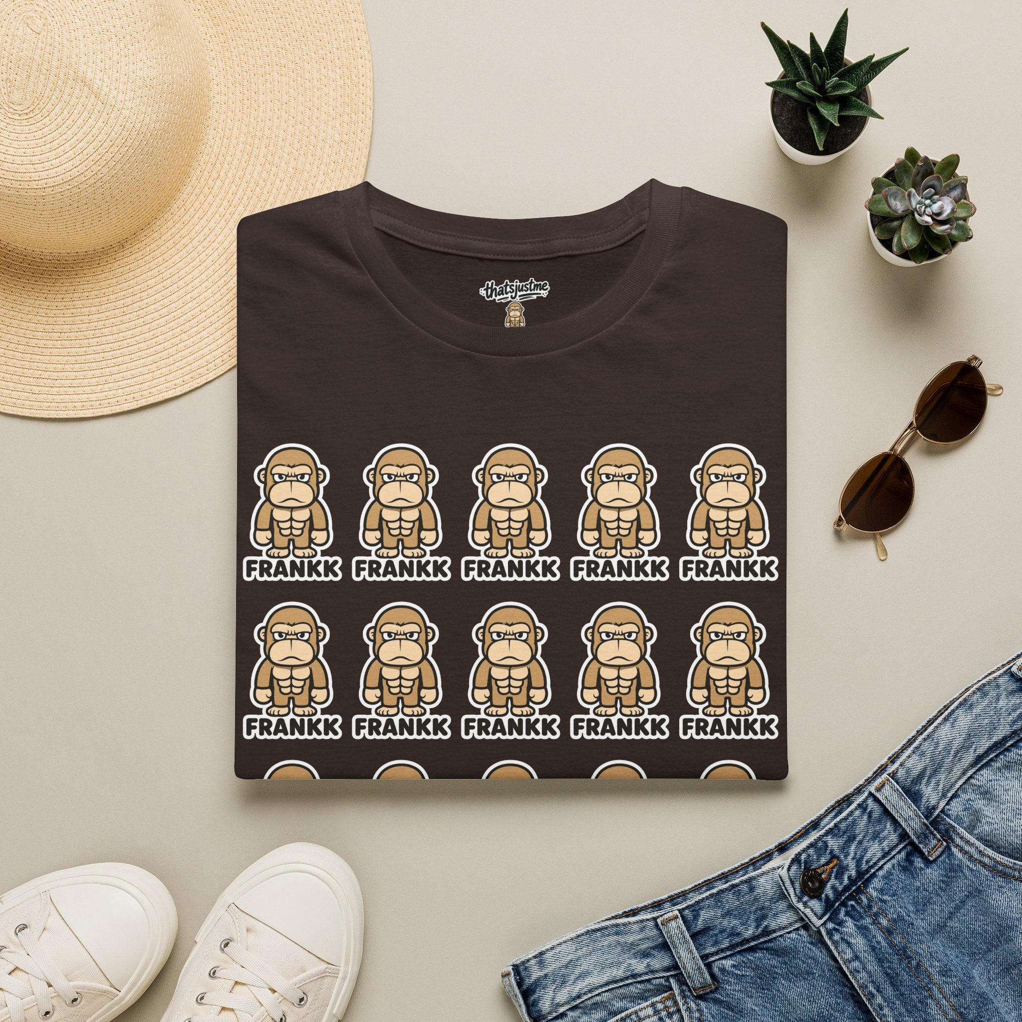 FRANKK The Ape Repeated "Essentials" Graphic Tee - Unisex T-Shirt