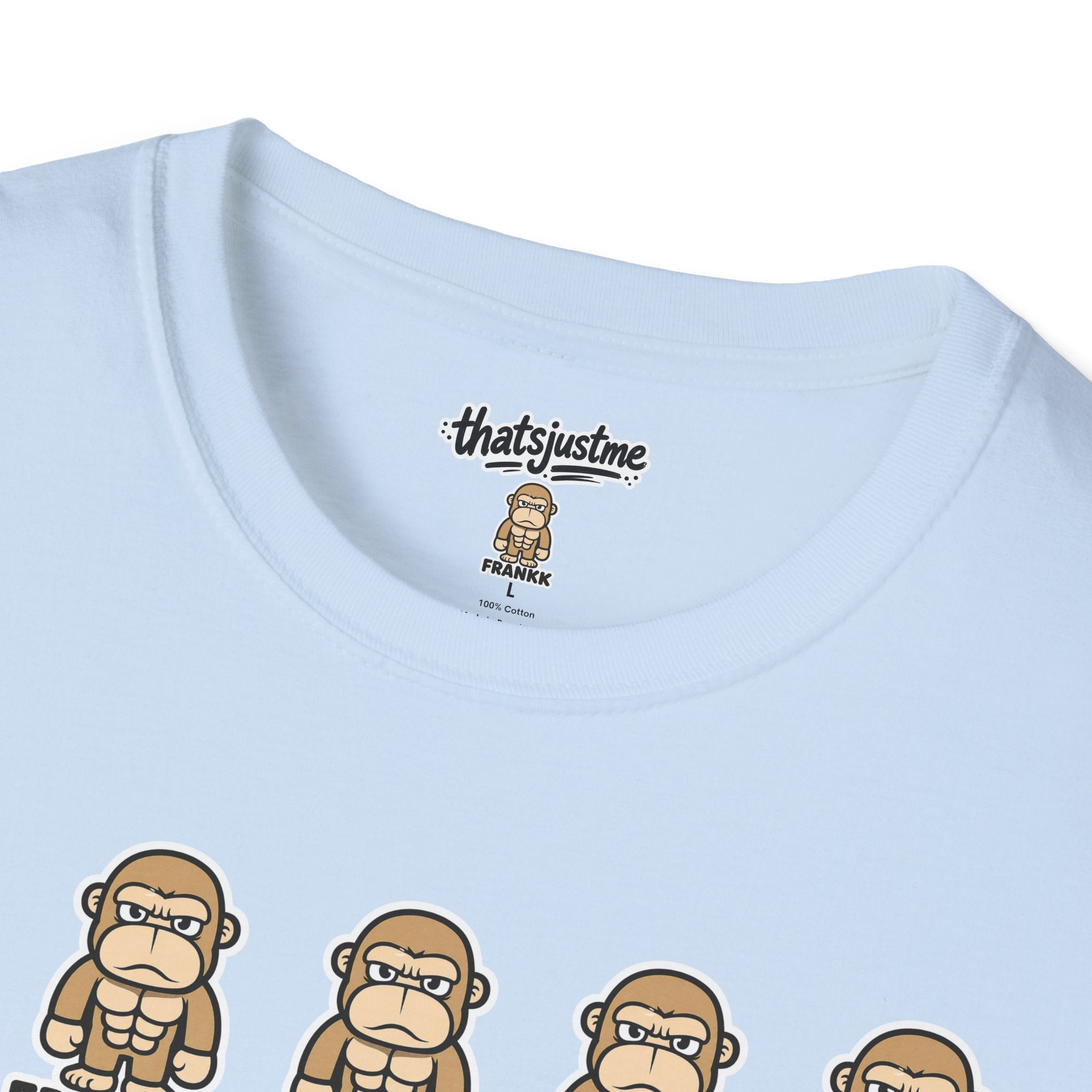 FRANKK The Ape Repeated "Essentials" Graphic Tee - Unisex T-Shirt