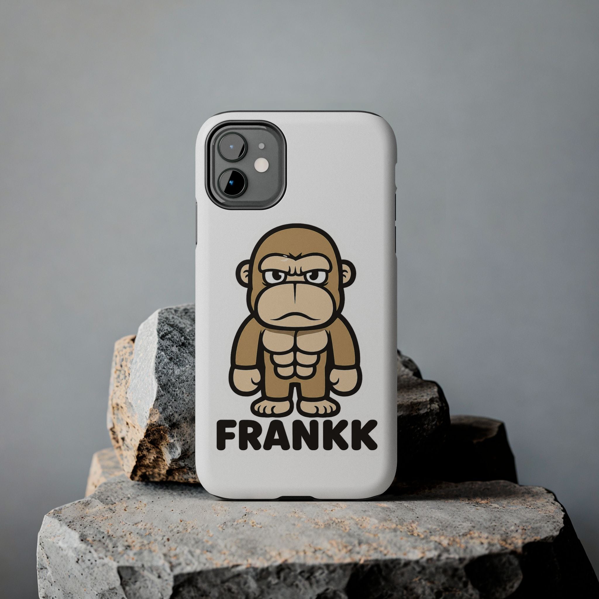 FRANKK The Ape "Essentials" Tough Phone Case - White