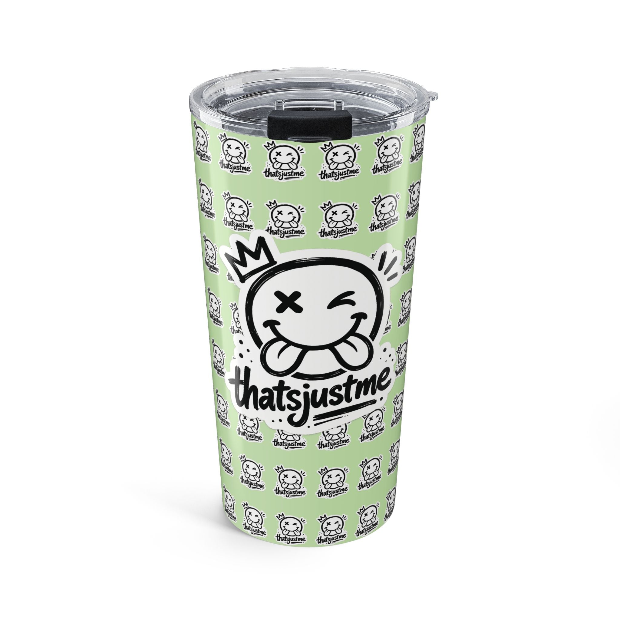 thatsjustme "OG" Crown Smiley 20oz Stainless Tumbler - Light Green