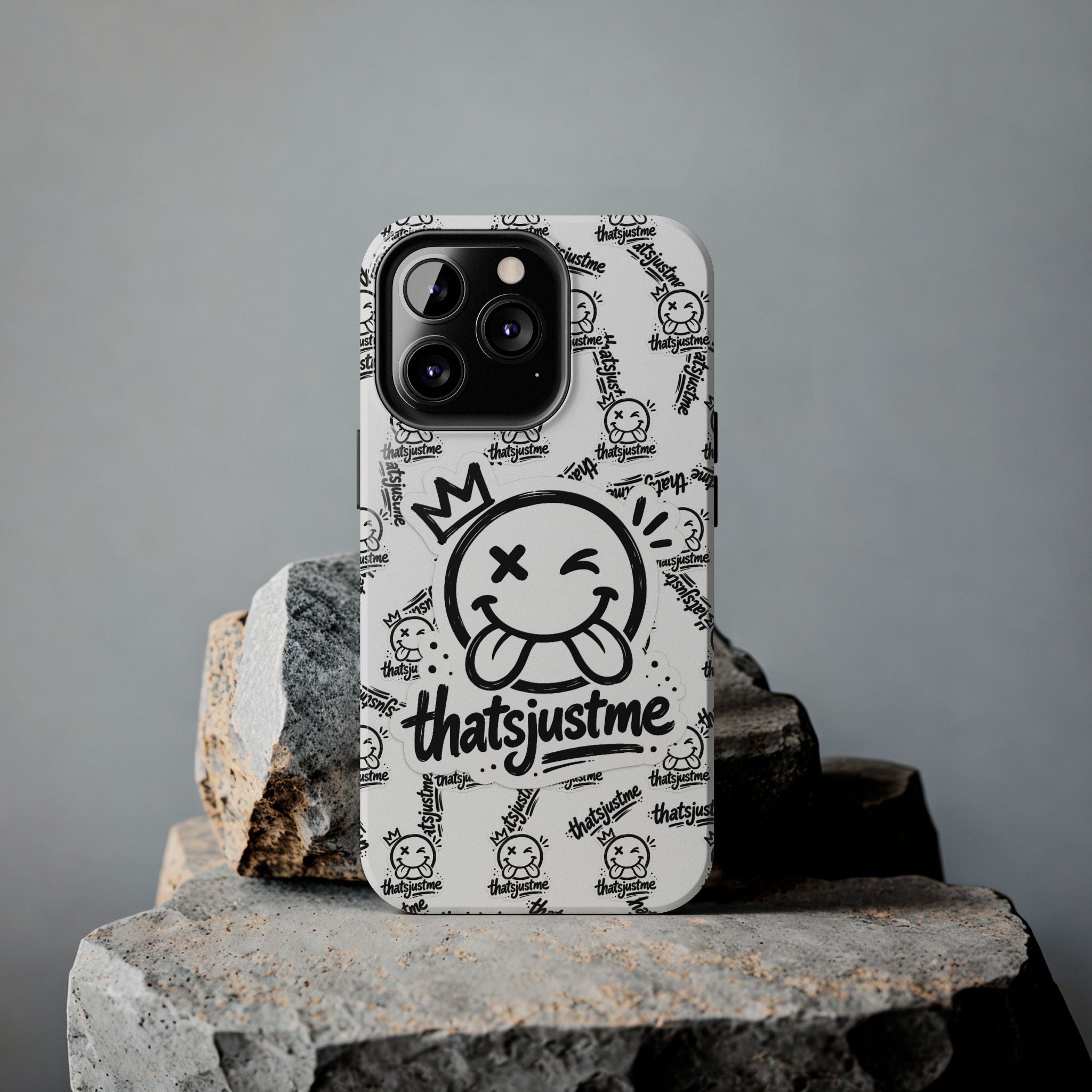 thatsjustme "Overload" Tough Phone Case - White