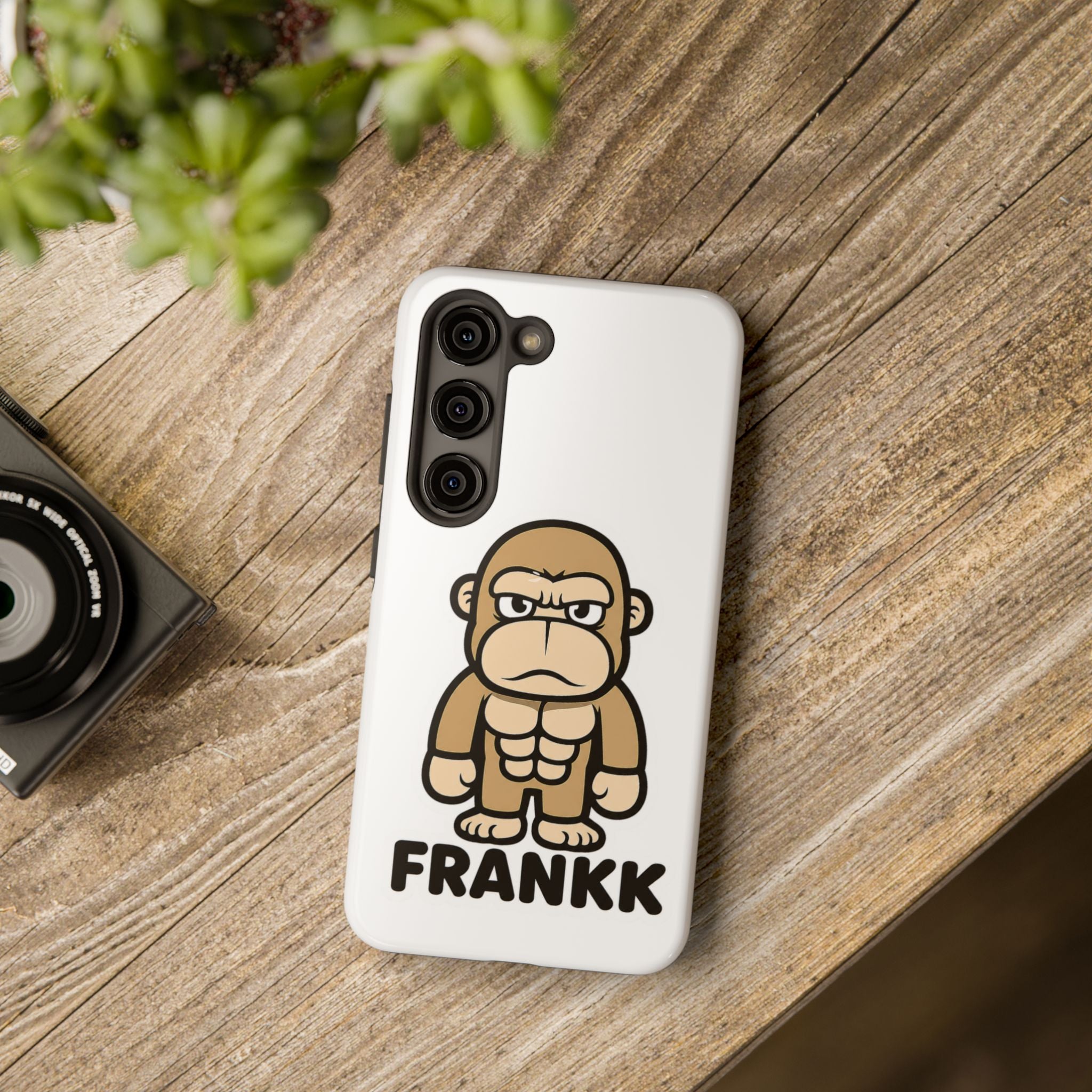 FRANKK The Ape "Essentials" Tough Phone Case - White