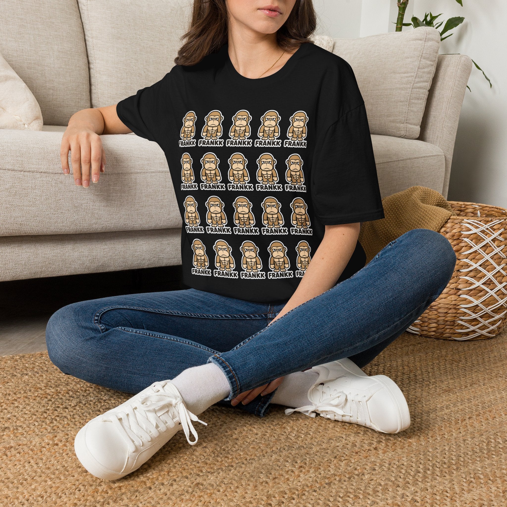 FRANKK The Ape Repeated "Essentials" Graphic Tee - Unisex T-Shirt