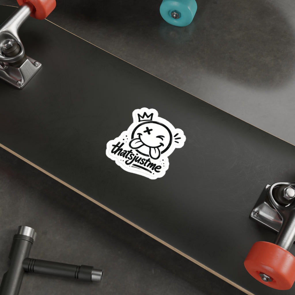 thatsjustme "OG" Crown Smiley - Die Cut Sticker