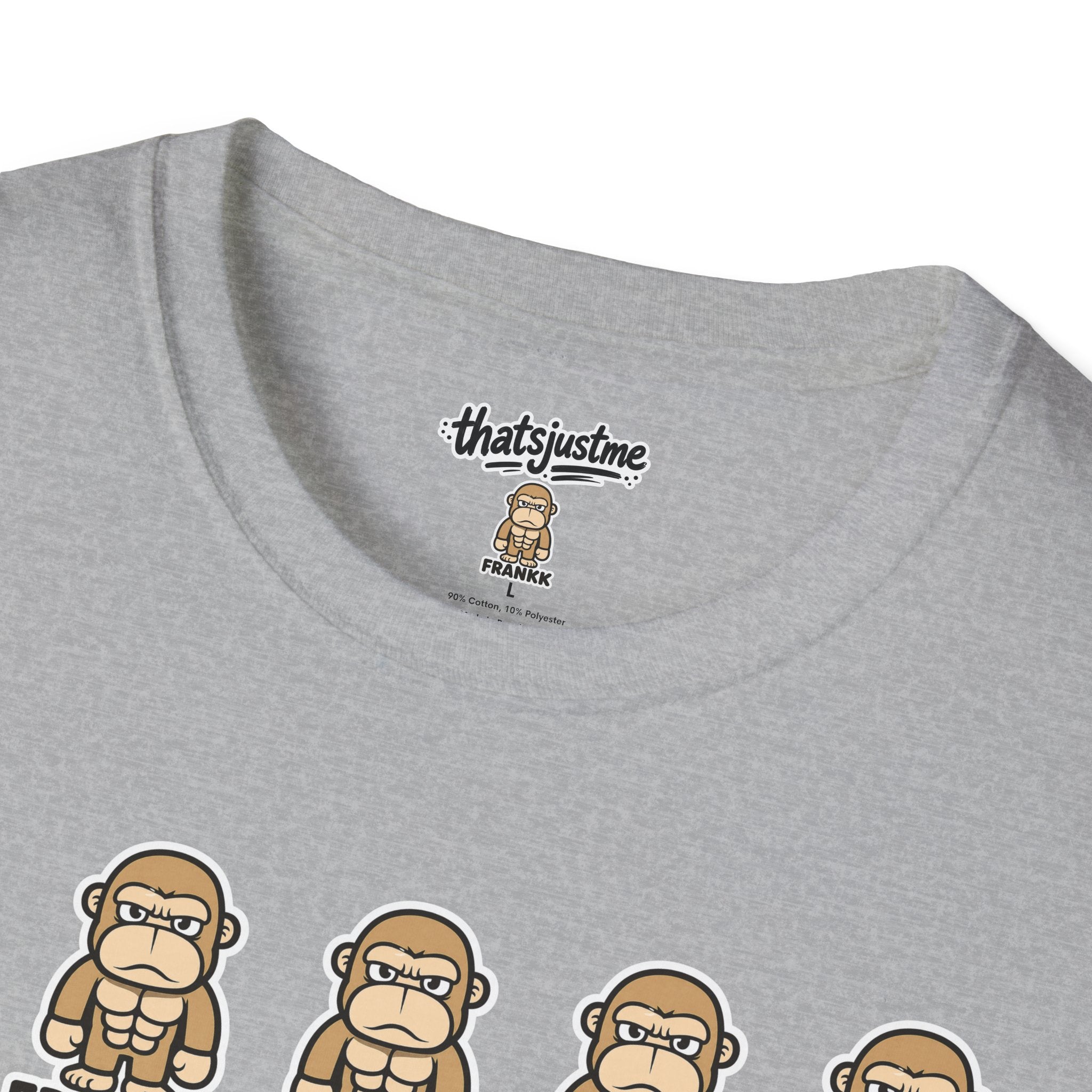 FRANKK The Ape Repeated "Essentials" Graphic Tee - Unisex T-Shirt