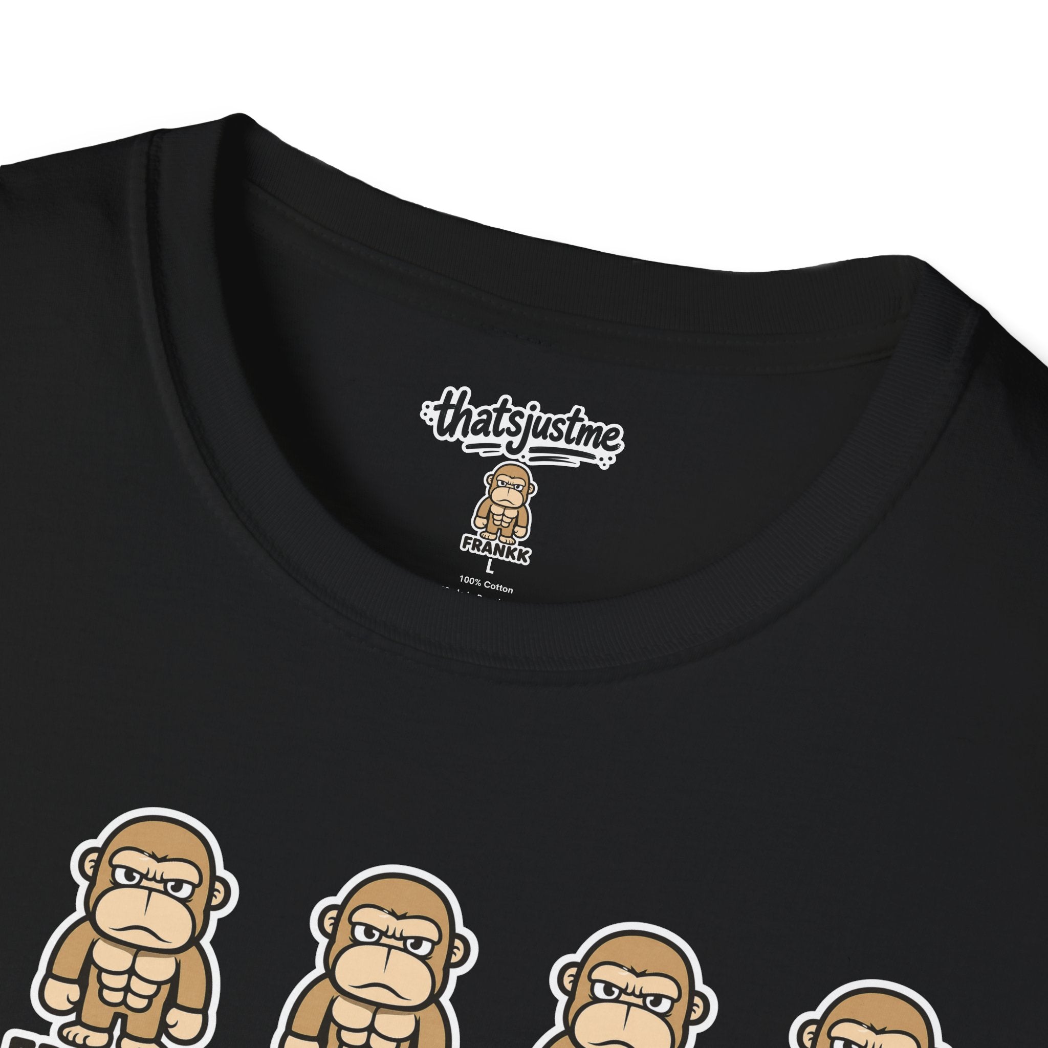 FRANKK The Ape Repeated "Essentials" Graphic Tee - Unisex T-Shirt