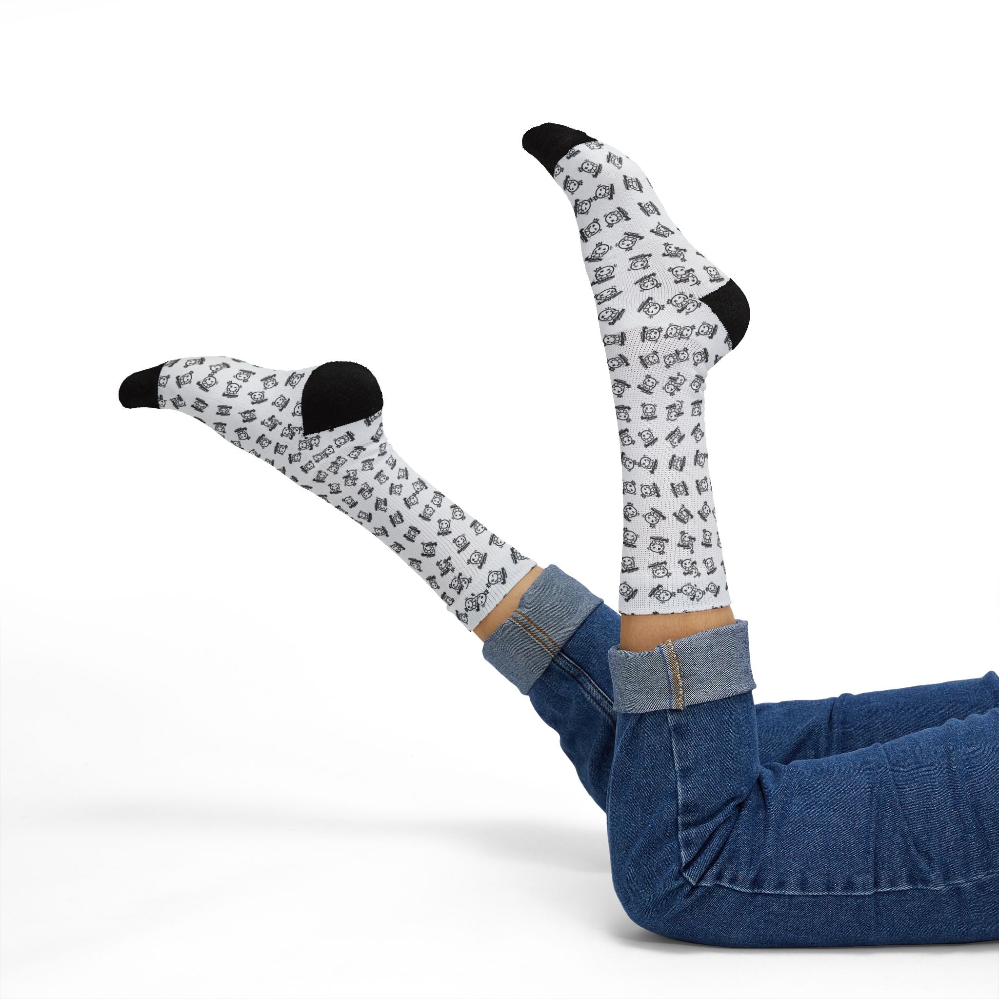 thatsjustme "OG" Crown Smiley Patterned Socks